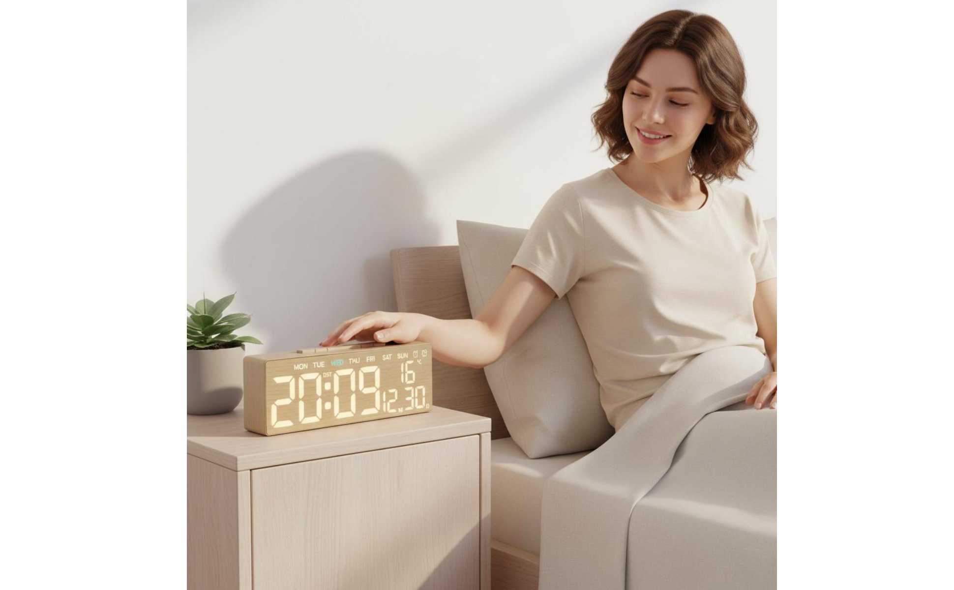 LED Alarm Timepiece Multifunction Temperature Display Timepiece