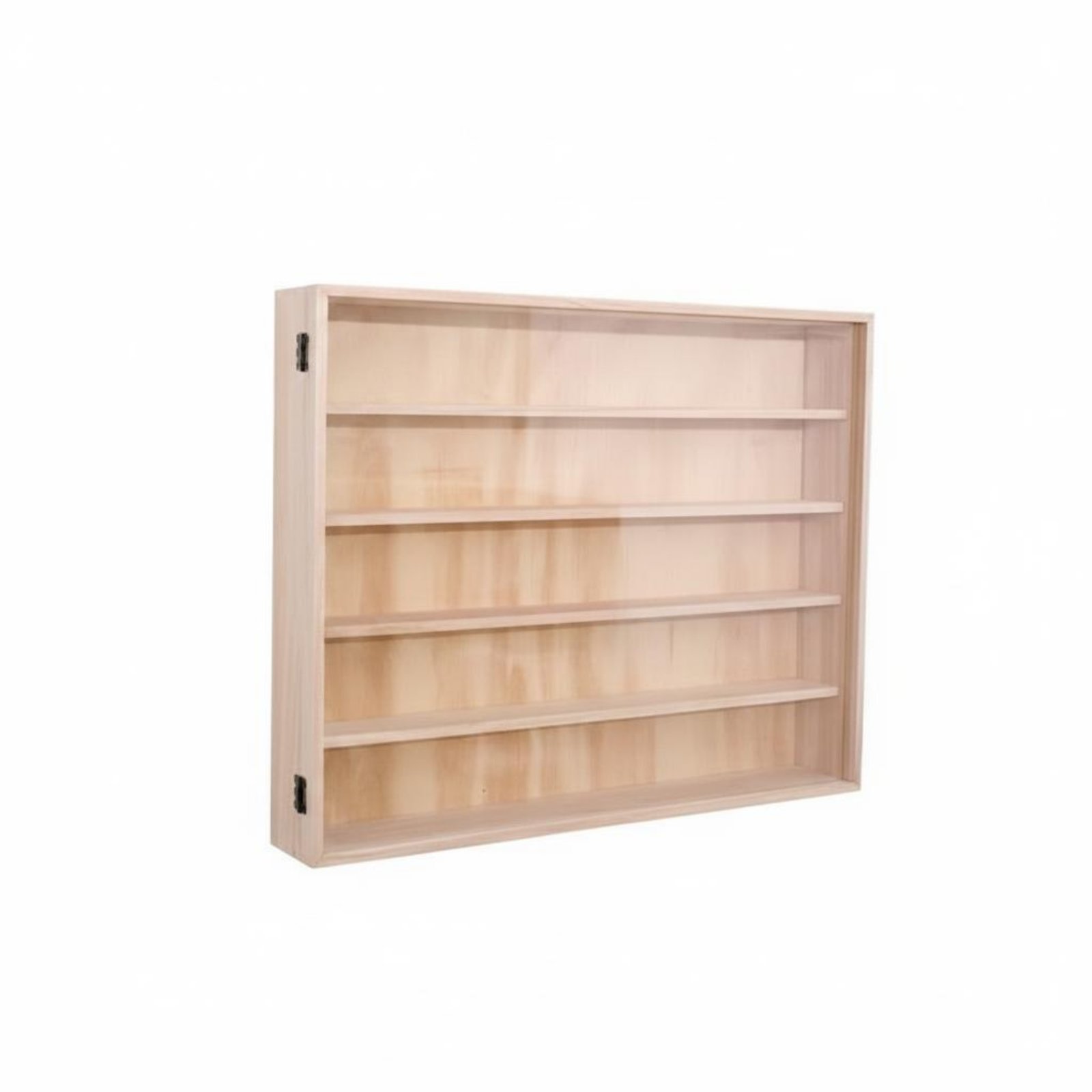 Diecast Car Display Cabinet Fully Assembled Wooden Car Display Cabinet Wall Mountable Collectible Figure Organizer for Collectors