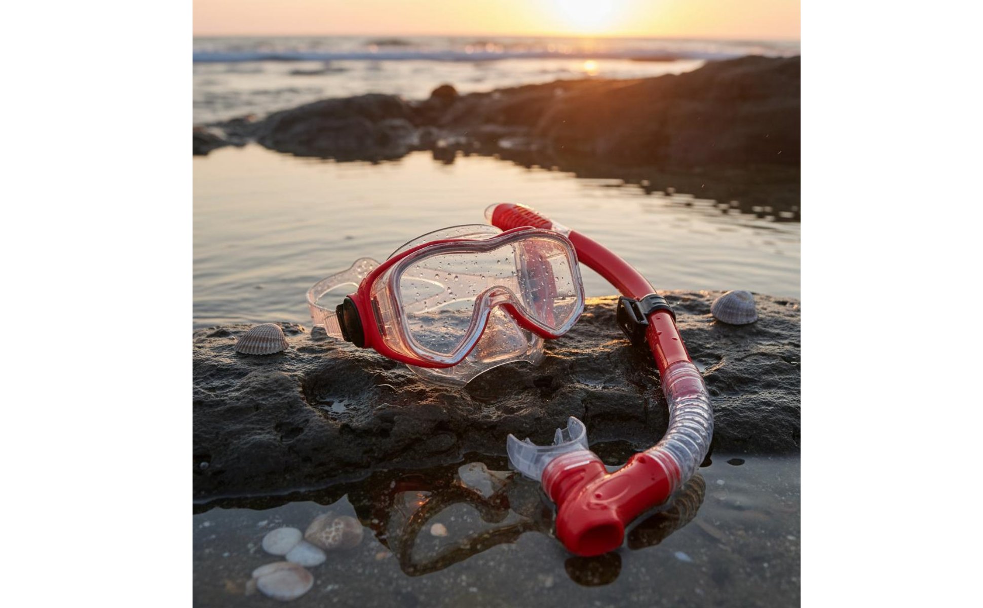 Adult Snorkel Mask Set PVC Mouthpiece Wide View Snorkel Set for Diving, Adults