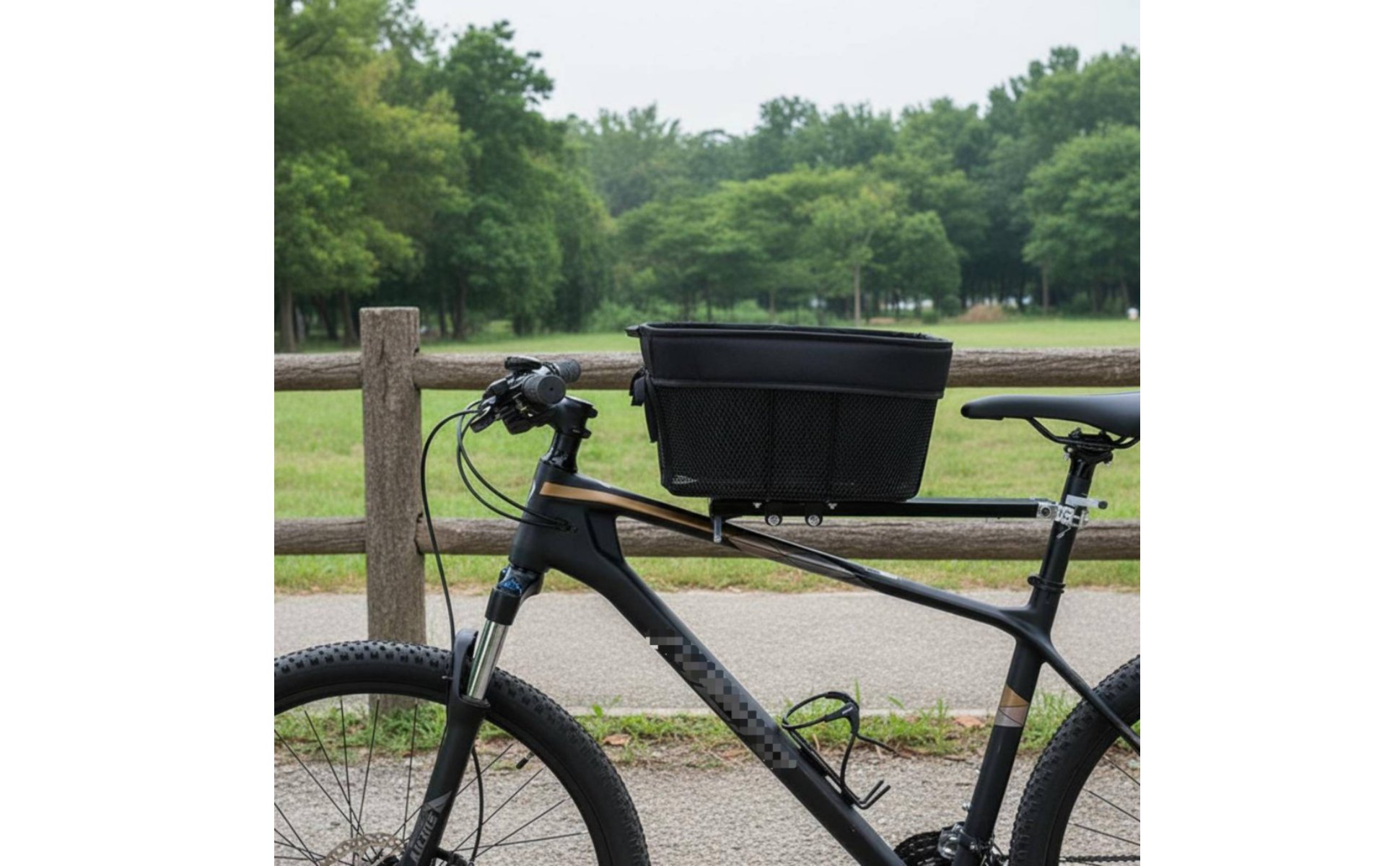 Foldable Dog Bike Basket Easy to Fold Dog Bike Basket Removable for Biking