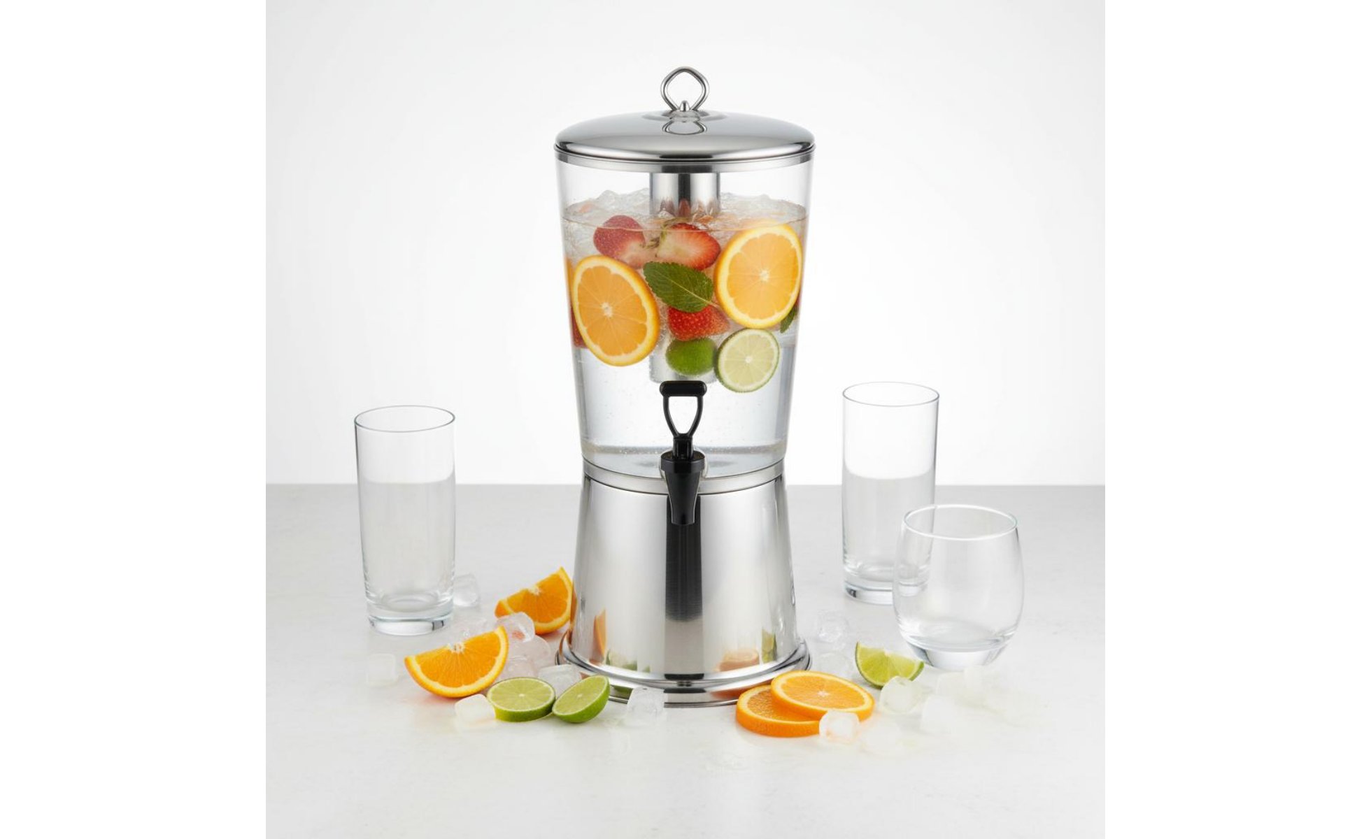 Commercial Cold Drink Dispenser Large Capacity Stainless Steel Juice Dispenser