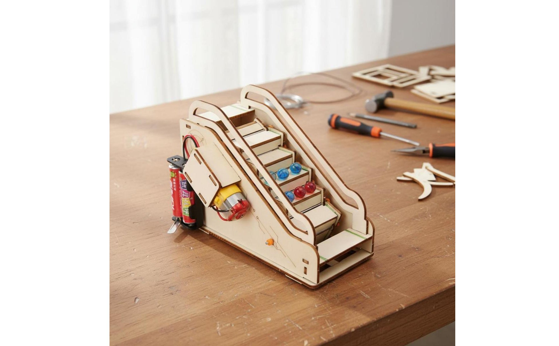 DIY Escalator Model STEAM Learning Electric Escalator Toy STEM Education
