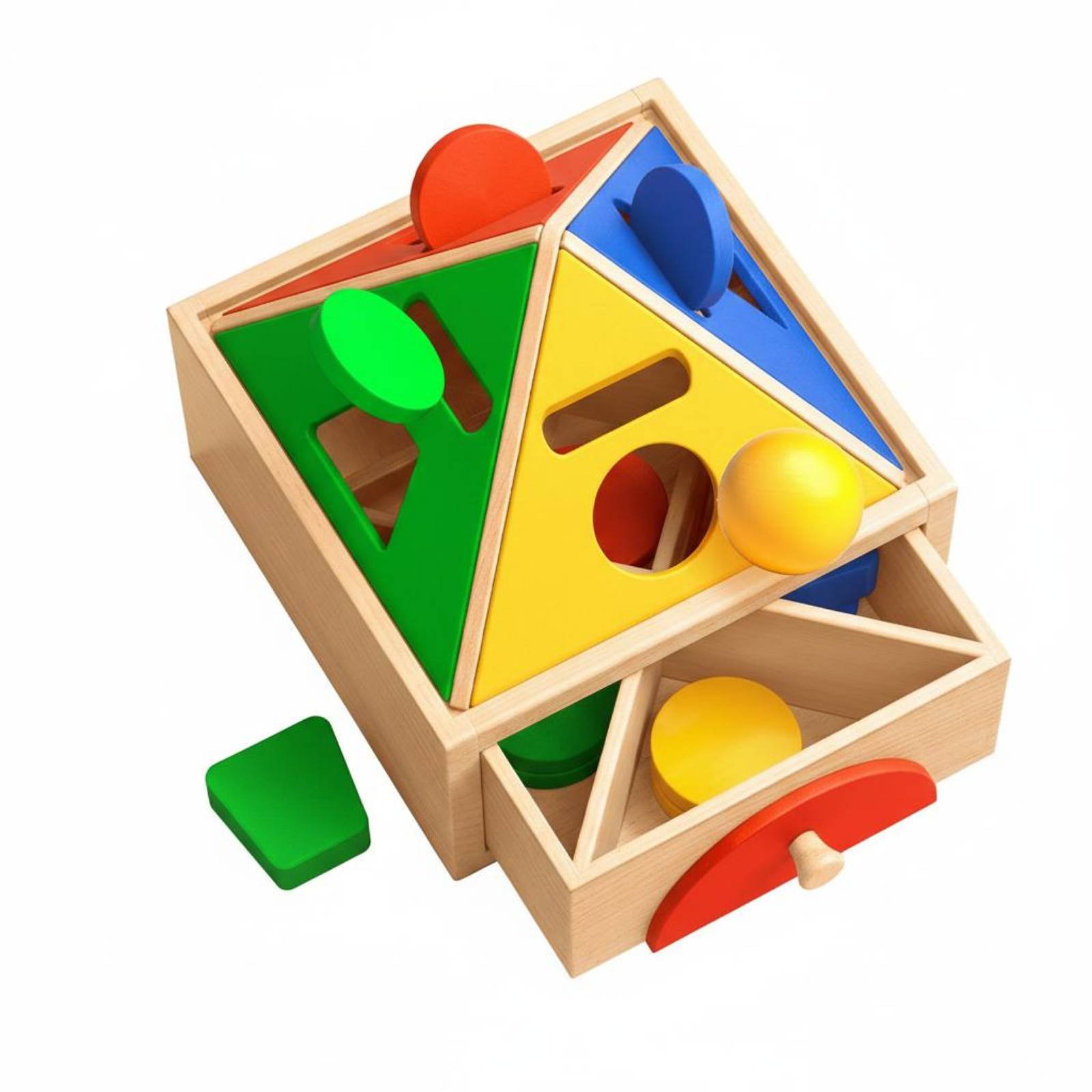 Educational Child-Centered Sorting Box Fine Manual Skills Shape Coin Drop Box Hand-Eye Coordination for Toddlers, Classroom, Preschool