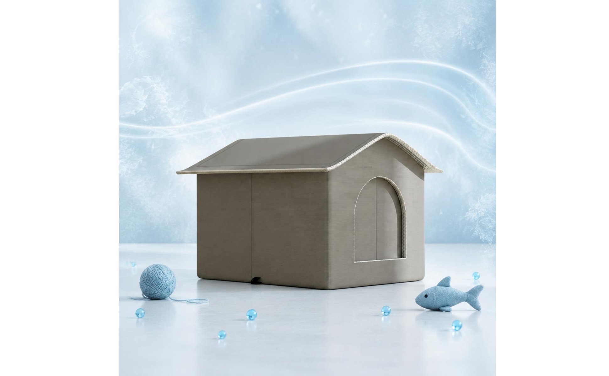 Air-Conditioned Feline House Space Saving Cooling Feline House for Kittens