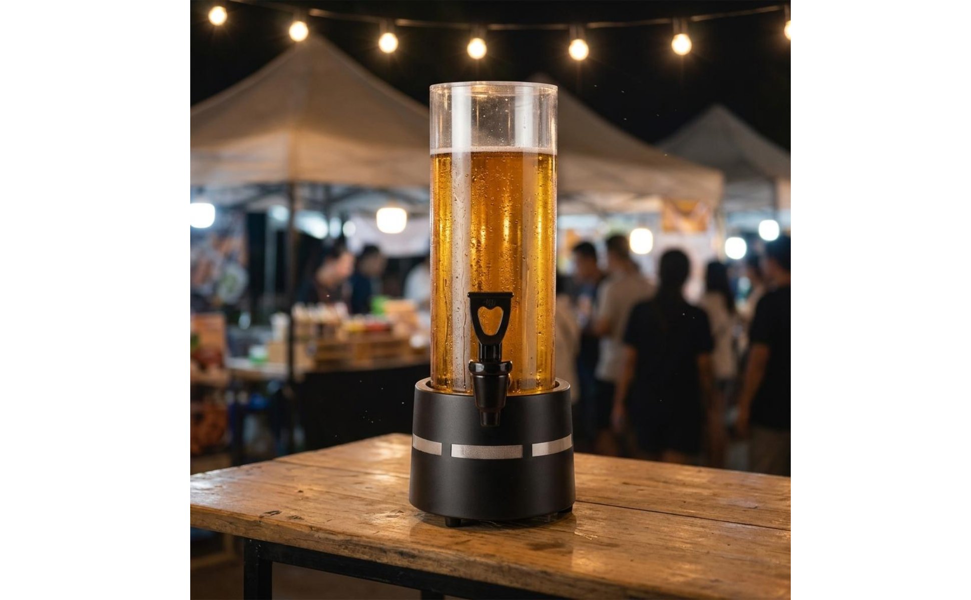 Lighted Beer Dispenser Large Capacity Lighted Beer Dispenser Transparent Housing