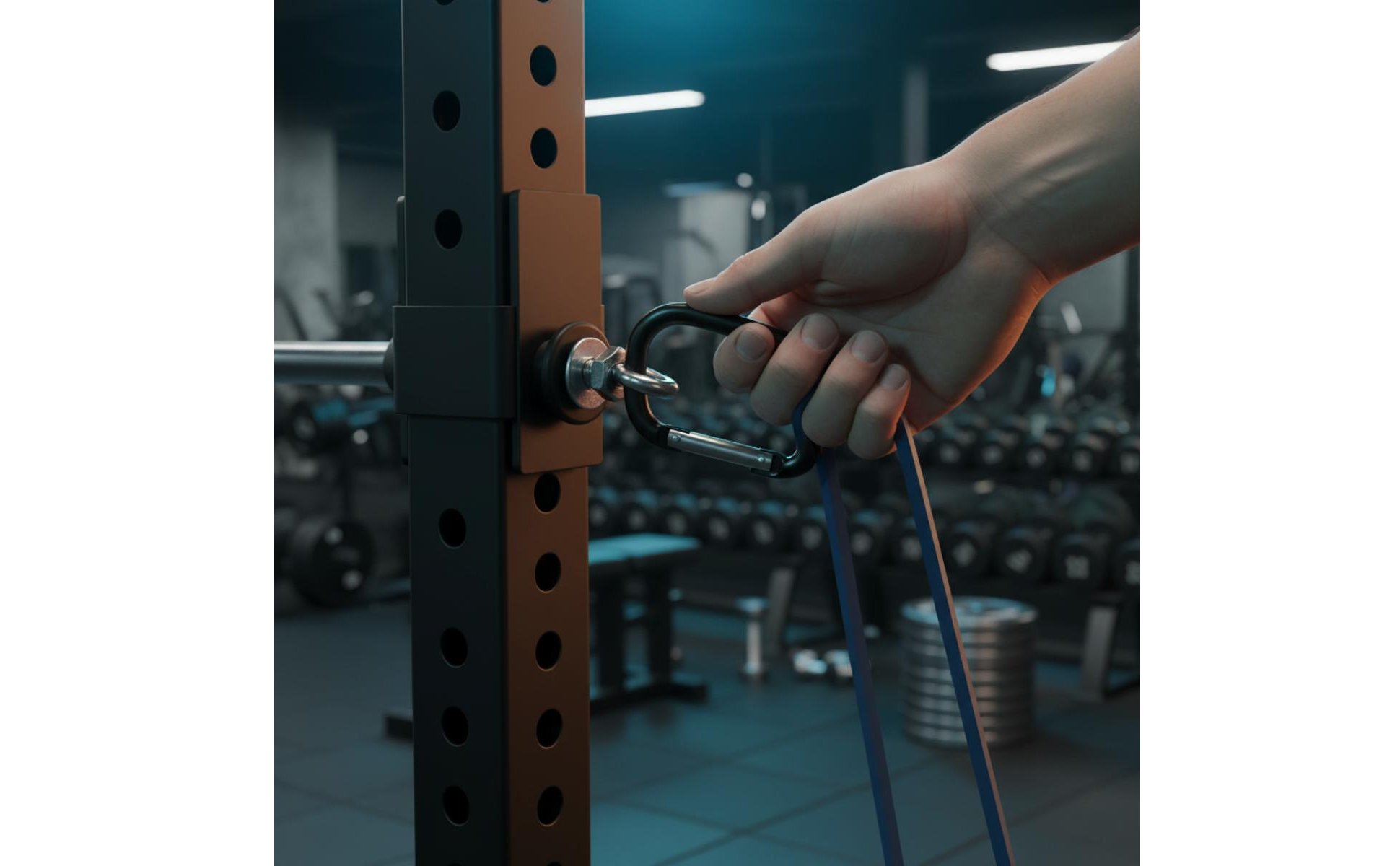 Squat Rack Attachment Multi Use Resistance Band Hook Easy to Install