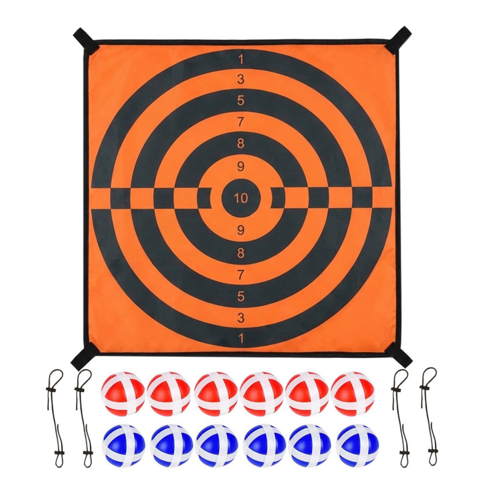 Trampolines Board Easy to Install Sticky Ball Throwing Target Strong Trampolines Tossing Game