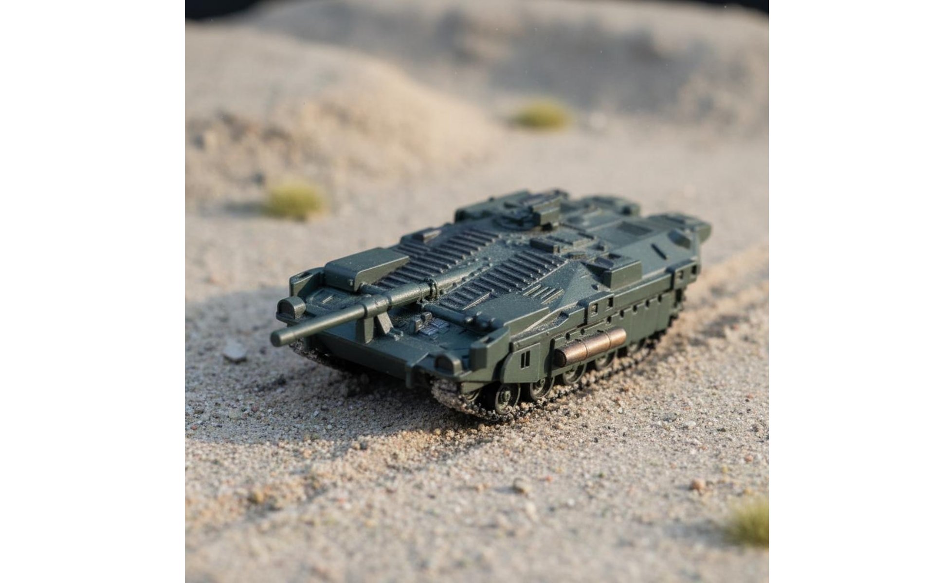 Strv 103C Armored Vehicle Model Boxed Egg-Shaped Toy 1:144 Armored Vehicle Model