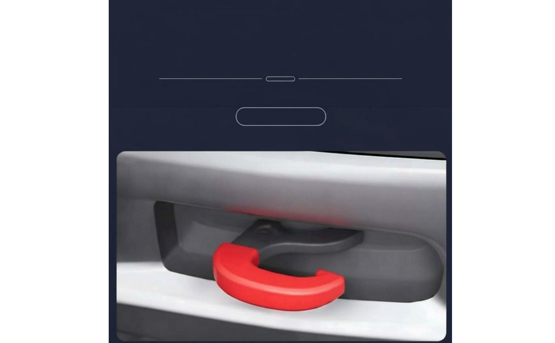 2 Pieces Trailerhakenabdeckung Plug-And-Play Silikon-Abschlepphakenabdeckung