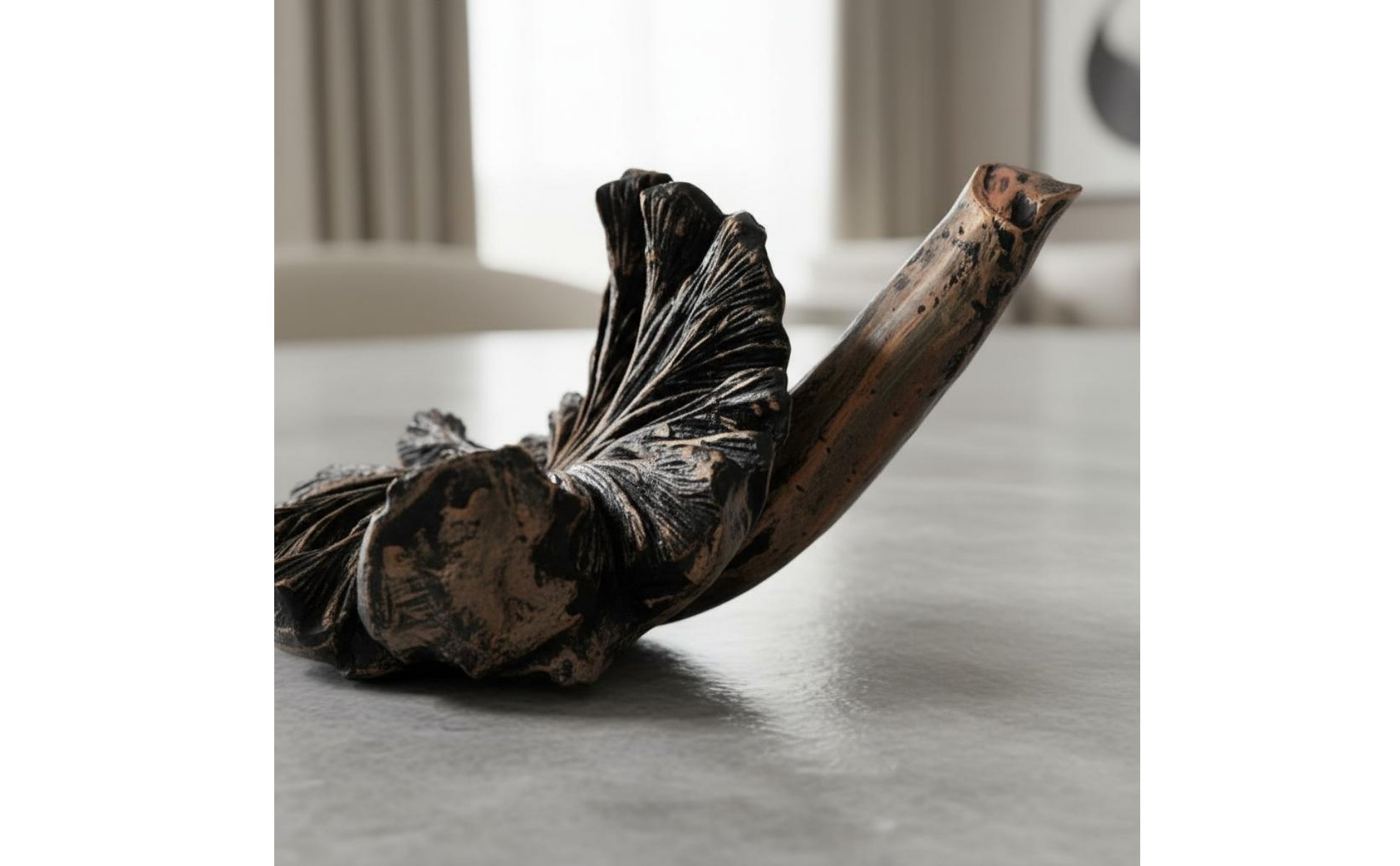 Volcano Flower Sculpture Desktop Display Artistic Tabletop Statue for Restaurant