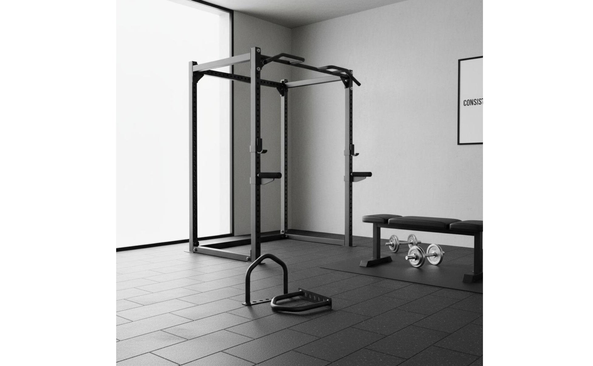 Double Curved Pull up Handle Long-Lasting Steel Double Bend Pull-up Bar Grip