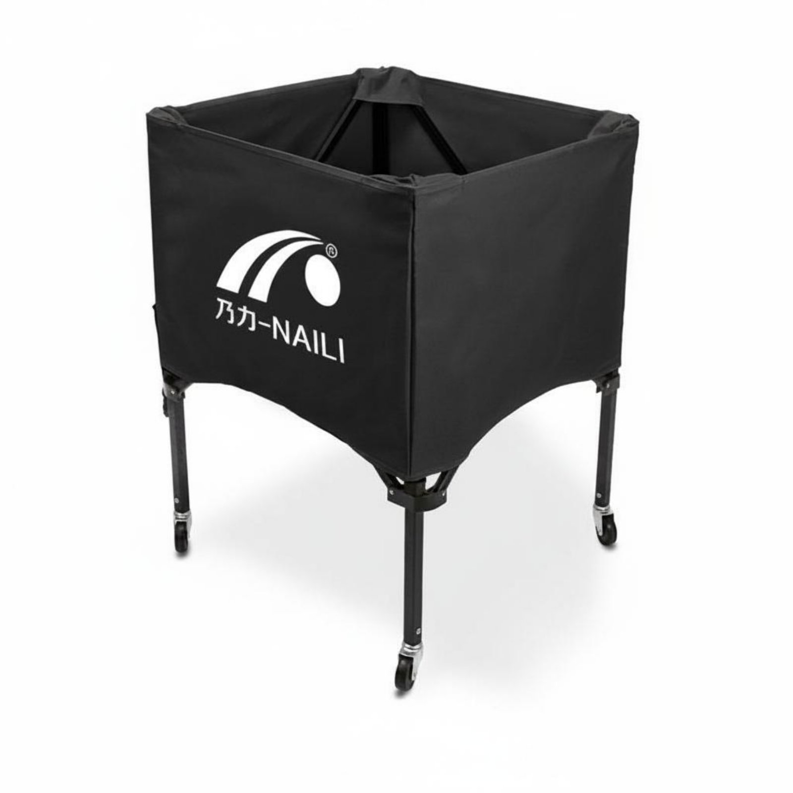 Aluminum Alloy Frame Foldable Ball Storage Carrier Portable Ball Carrier Multi-Sport Use for Sports Field, Gym, School