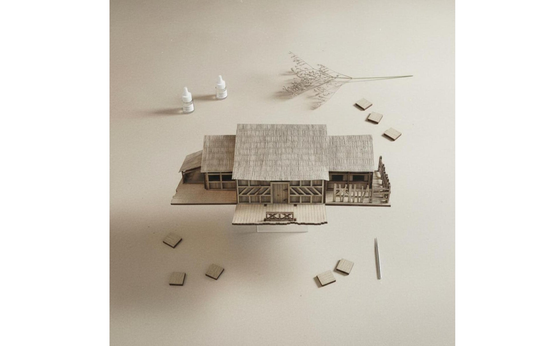 Maquette de Maison à Monter DIY Modèle de Maison 3D fait Main pour Étudiants
