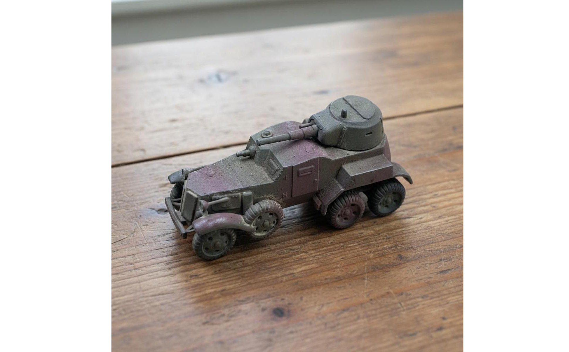 Soviet BA-10 Model Collectible BA-10 Armored Car for Display Shelf, Collectors