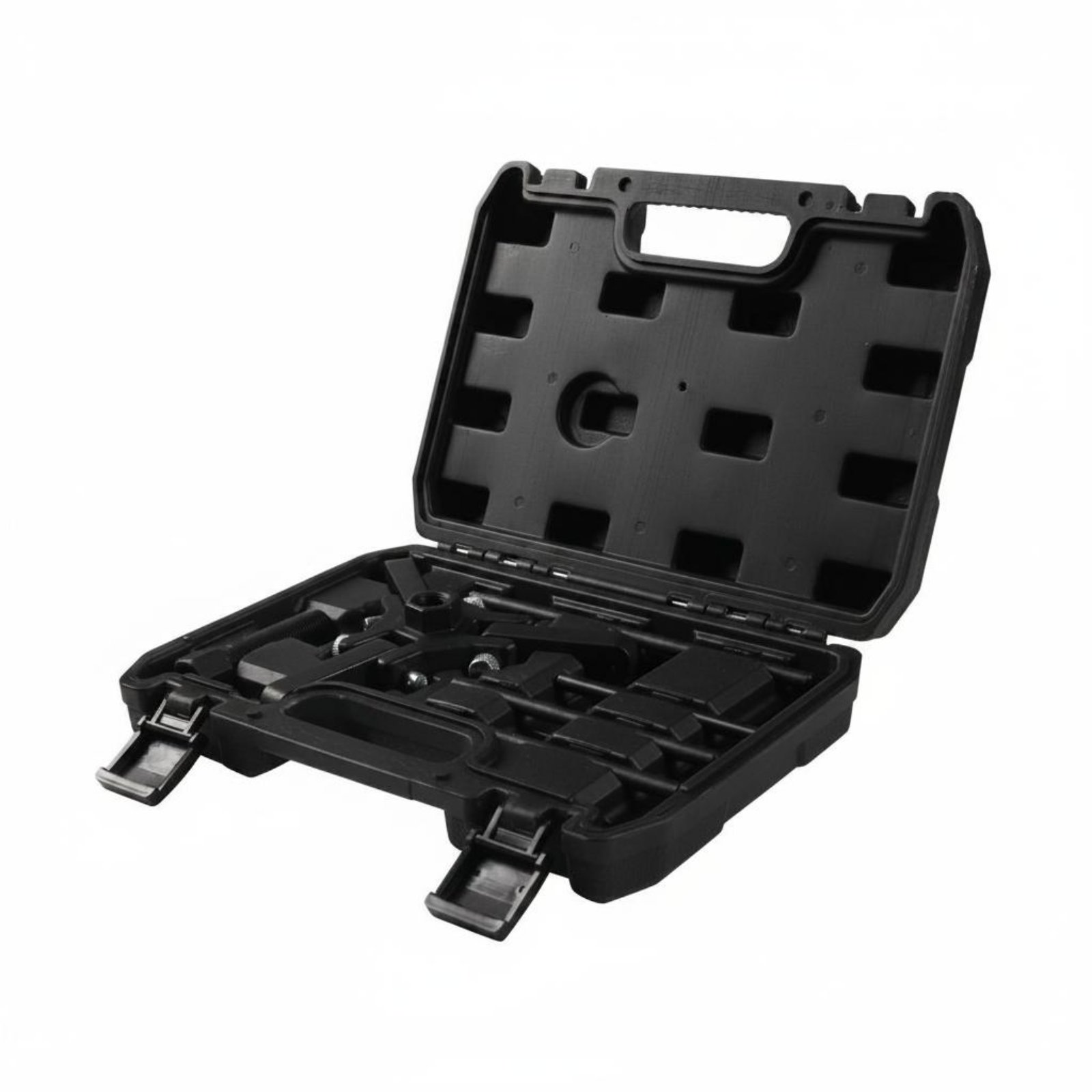 3 Jaw Pulley Puller Set Portable Case Drive Shaft PulleyRemover Black Oxide Finish Harmonic Balancer Puller for Workshop