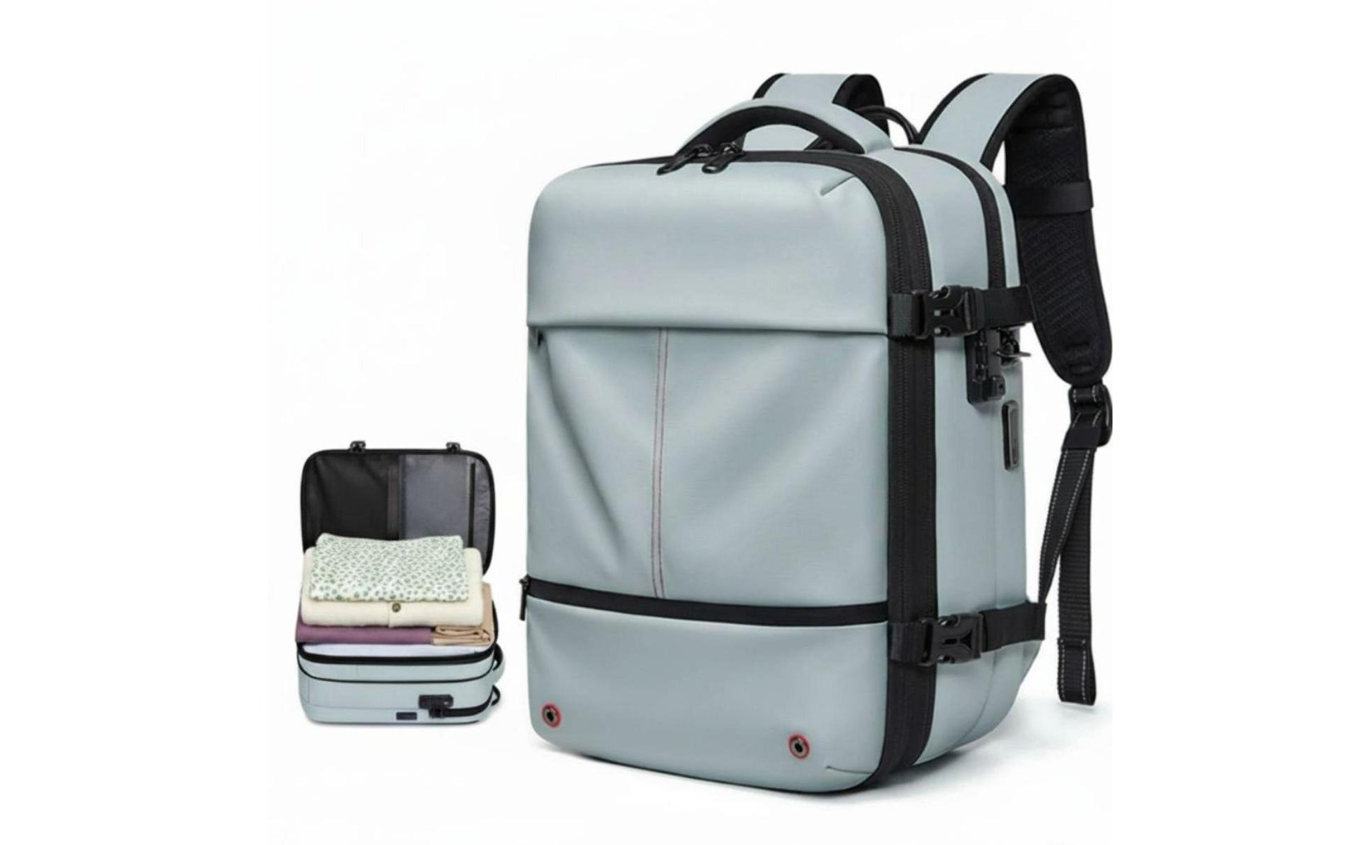 Vacuum Compression Backpack Large Capacity for Commute, Women