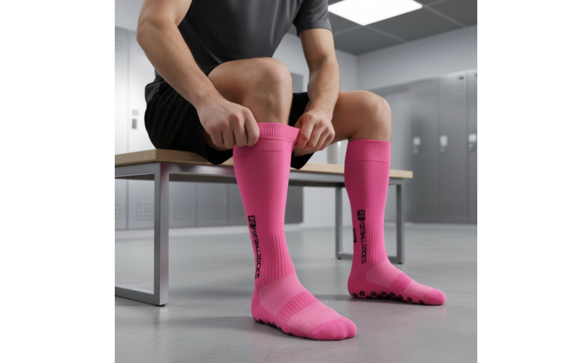 Non Slip Football Socks Towel Bottom Grip Socks Thickened Sole for Teens, Kids