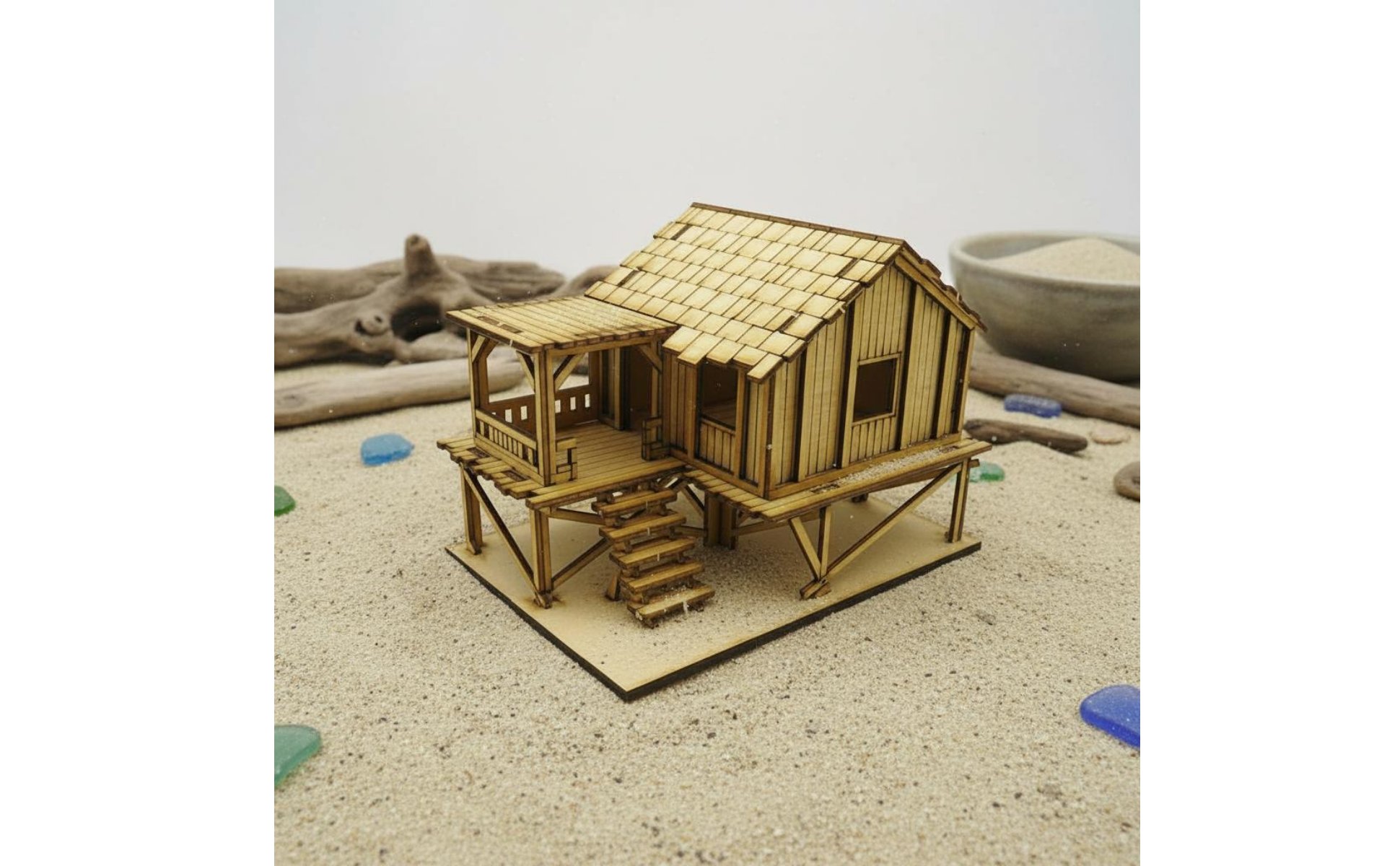 3D Building Kit 1:72 Scale Architectural Miniature DIY Assembly for Hobbyists