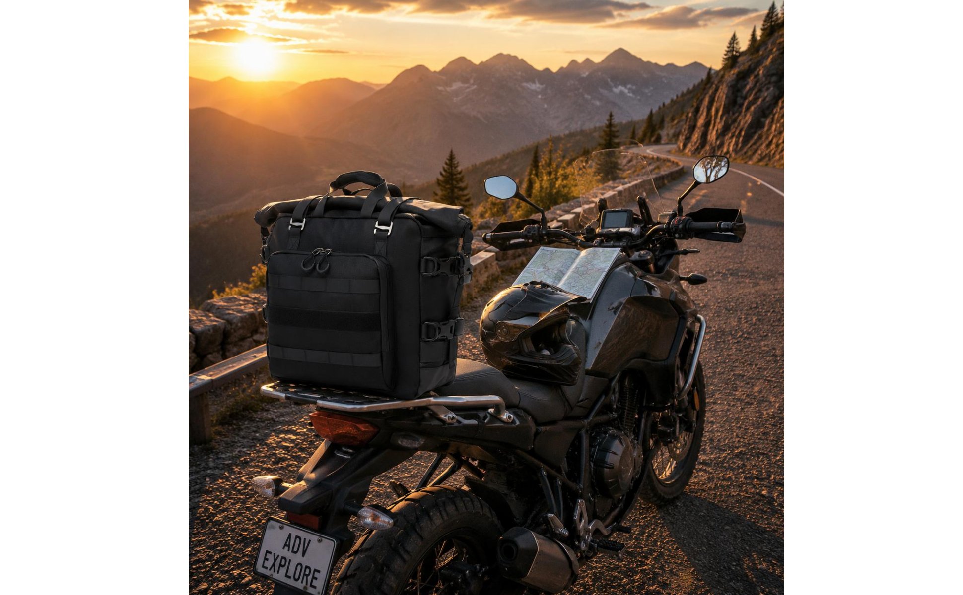 Motorcycle Saddlebag Outdoor Riding Motorbike Saddlebag Dual Use for Cycling