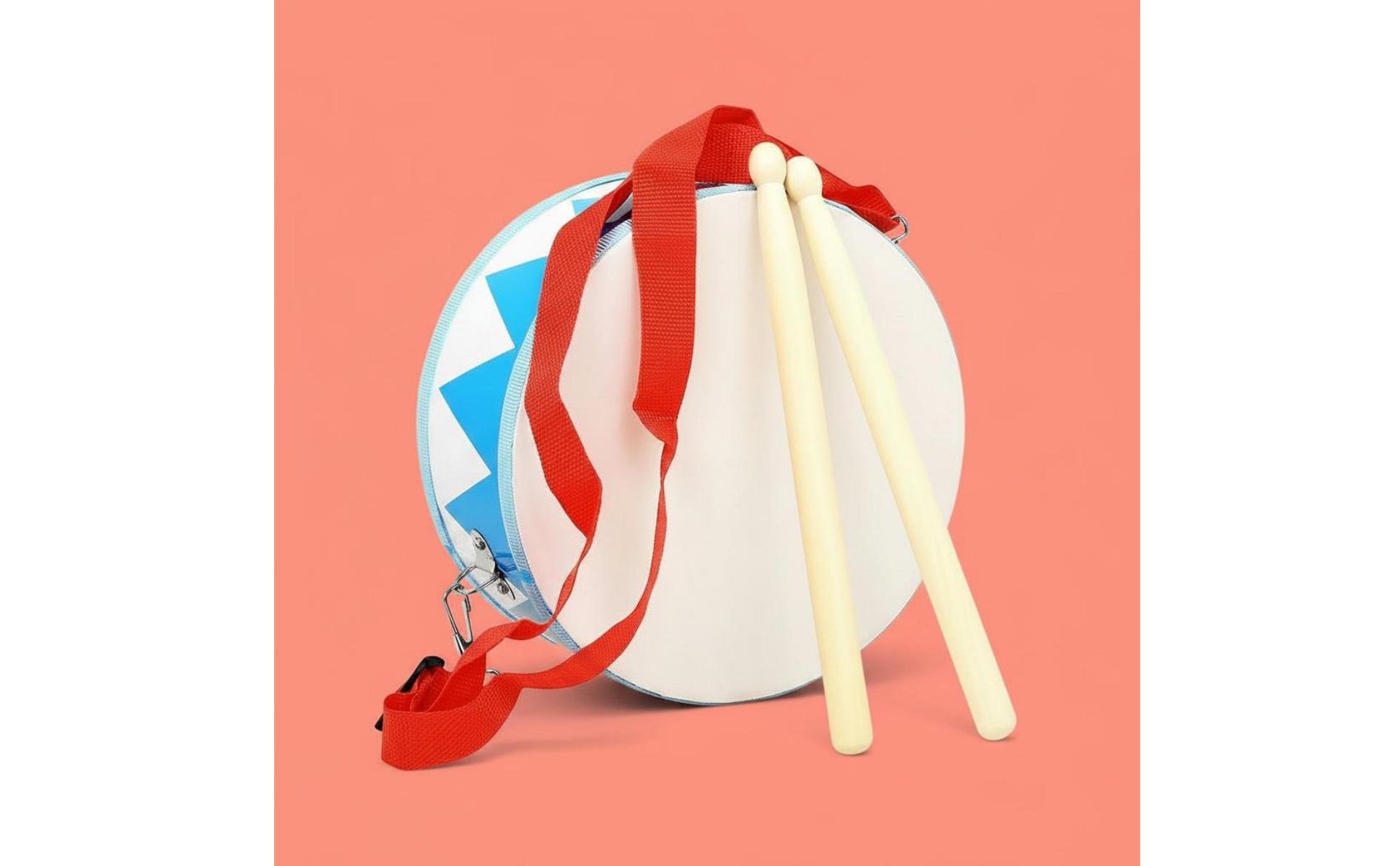 Small Battle Drum Includes Drumsticks Double Sided Drum Sturdy for Music Class