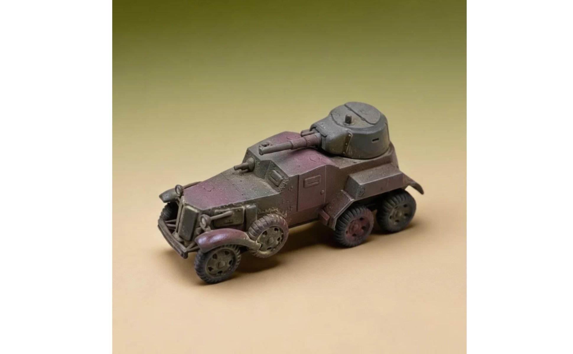 Soviet BA-10 Model Collectible BA-10 Armored Car for Display Shelf, Collectors