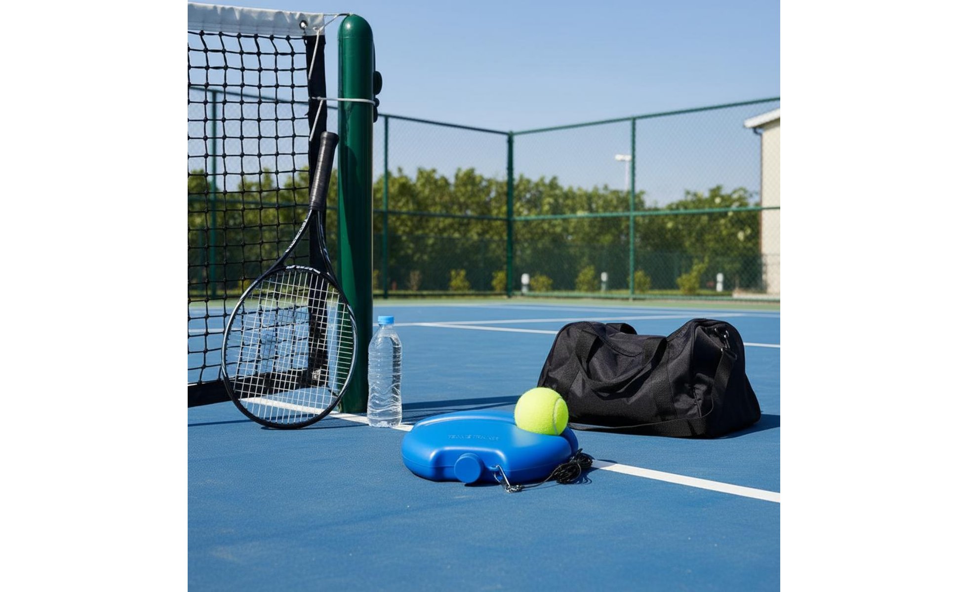 Solo Tennis Practice Aid Wear-Resistant Rebound Tennis Practice Aid Long-Lasting