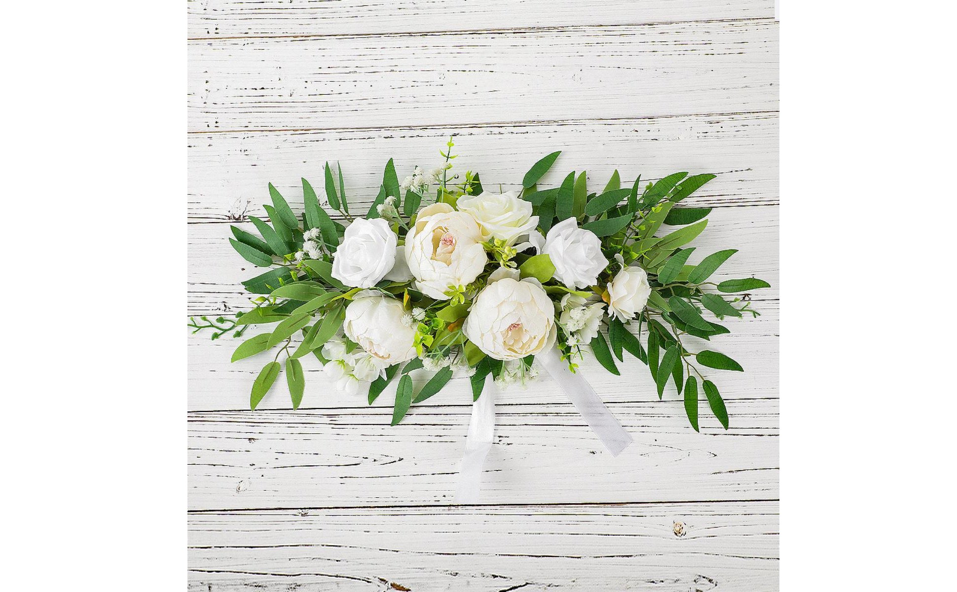 Artificial Peony Garland Realistic Wedding Flower Swag Reusable for Hotel, Party