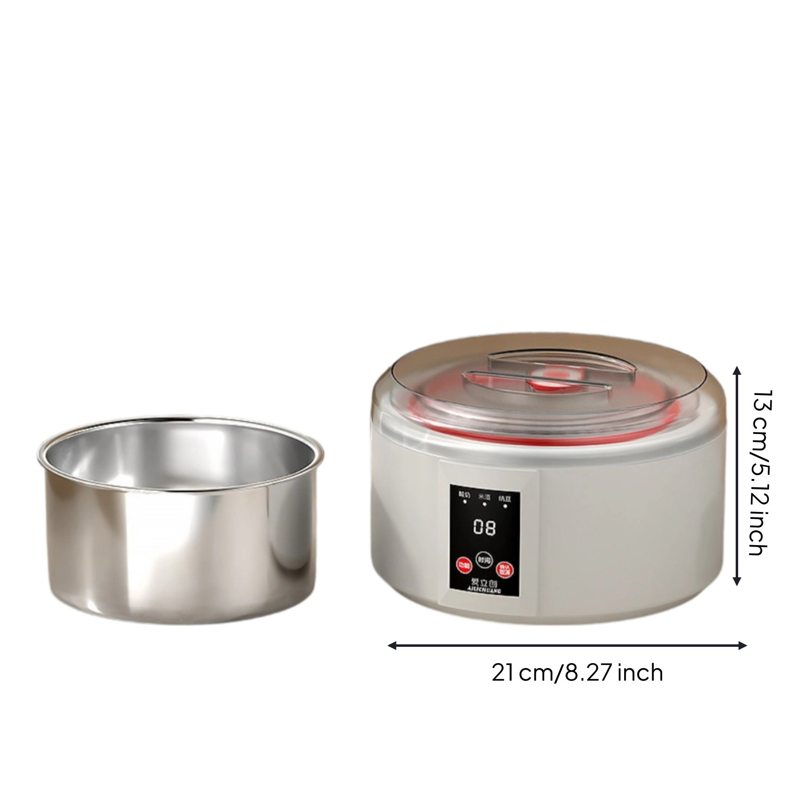 Multi-Function Yogurt Creator Timer Control Rice Wine Creator Easy to Clean for Home