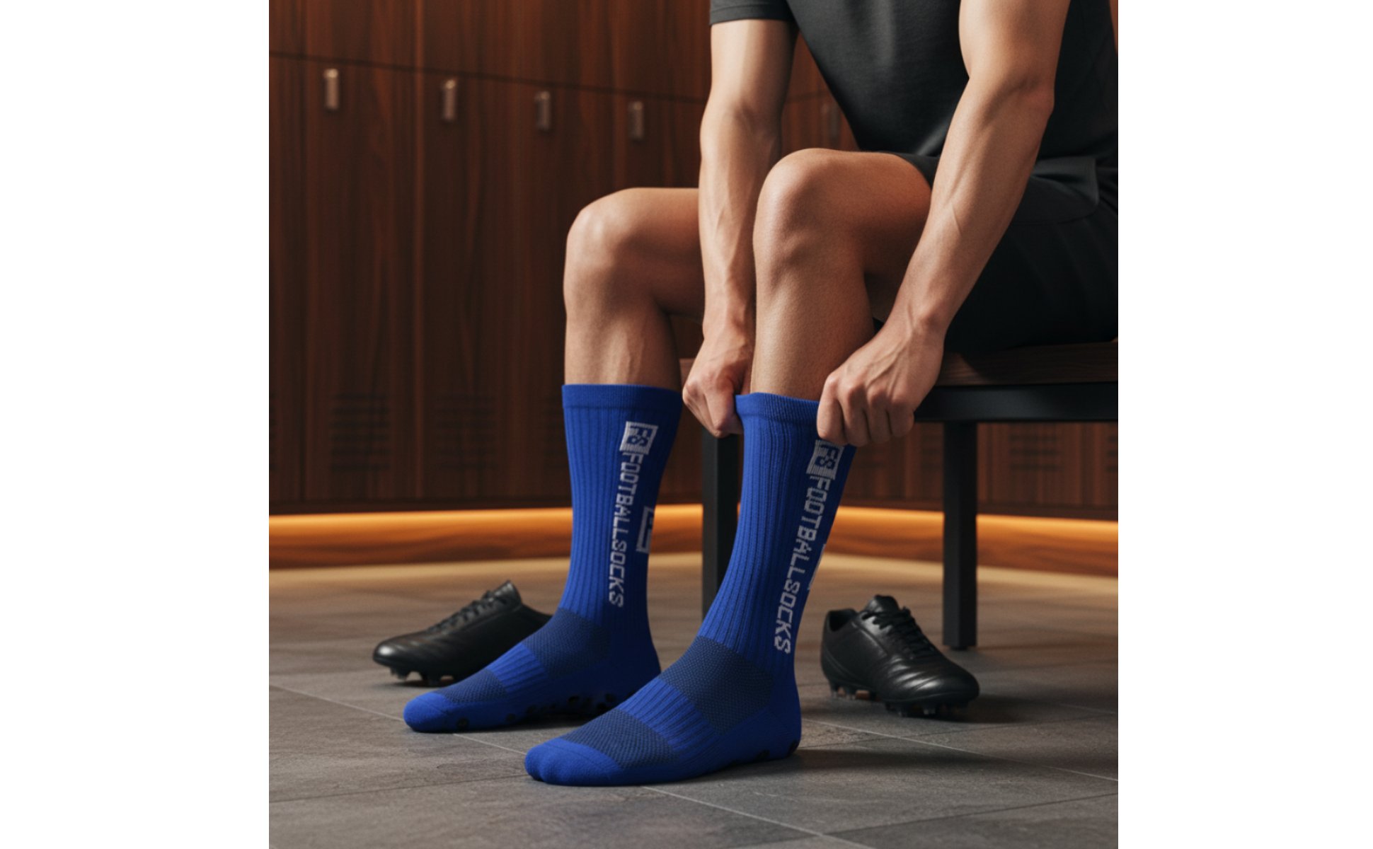 Non Slip Football Socks Towel Bottom Grip Socks Thickened Sole for Teens, Kids