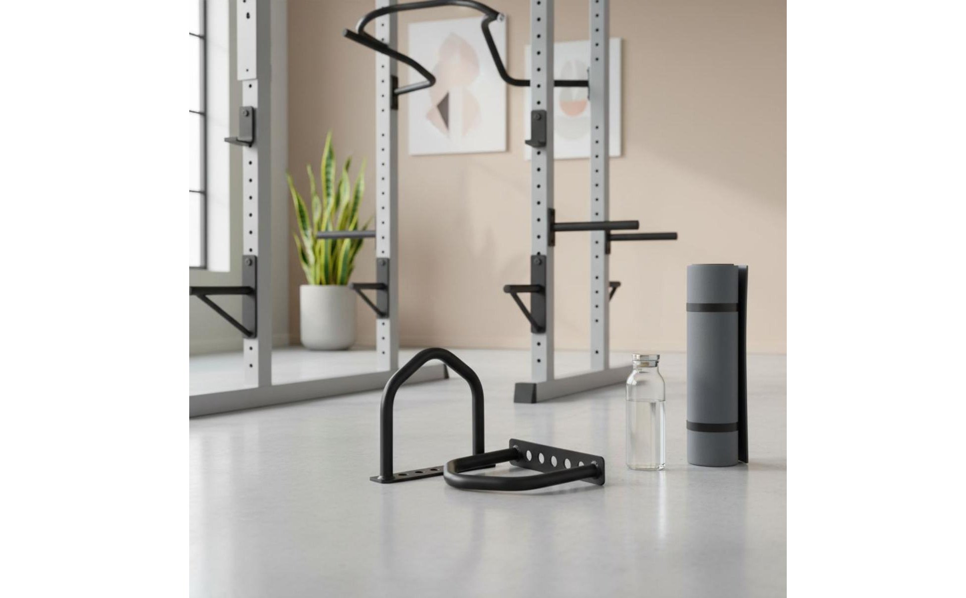 Double Curved Pull up Handle Long-Lasting Steel Double Bend Pull-up Bar Grip