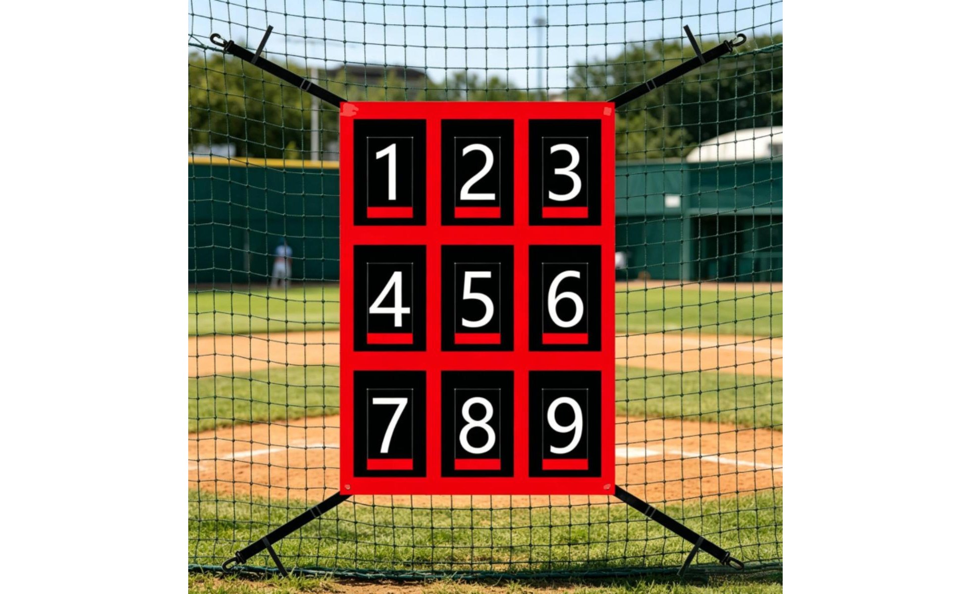Baseball Hitting Target Net Adjustable Straps Hitting Zone Training Net