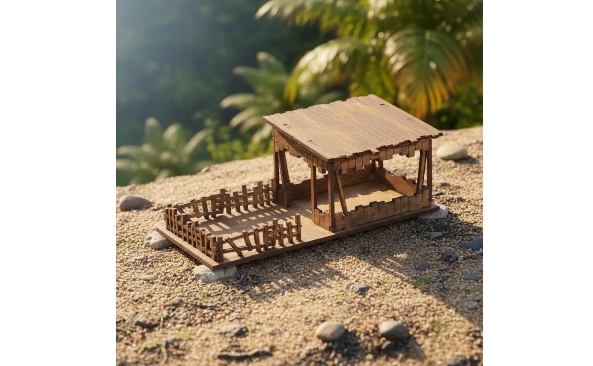 3D Building Kit 1:72 Scale Architectural Miniature DIY Assembly for Hobbyists