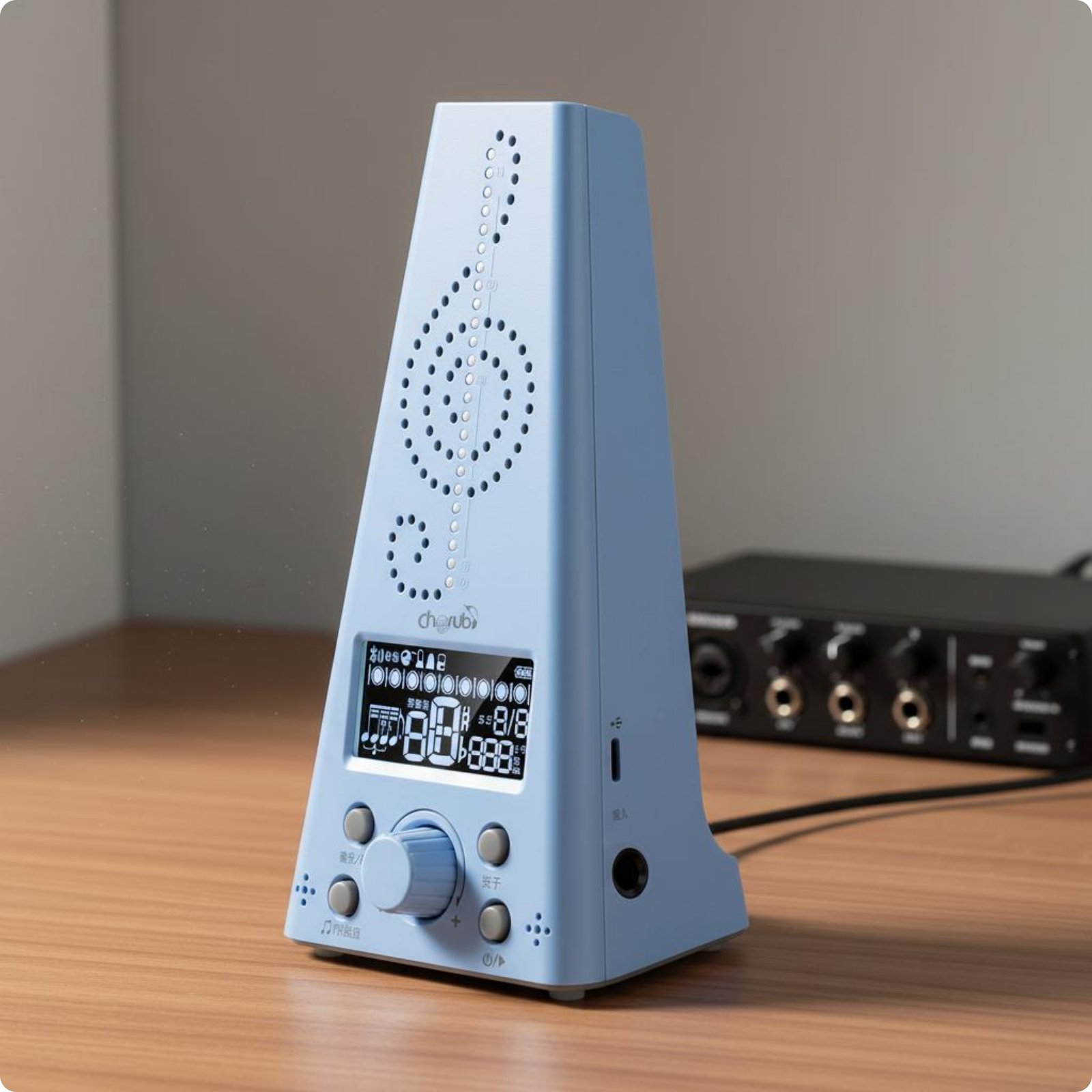 Voice Count Metronom Tragbare Elektronische Metronom Tastensteuerung für