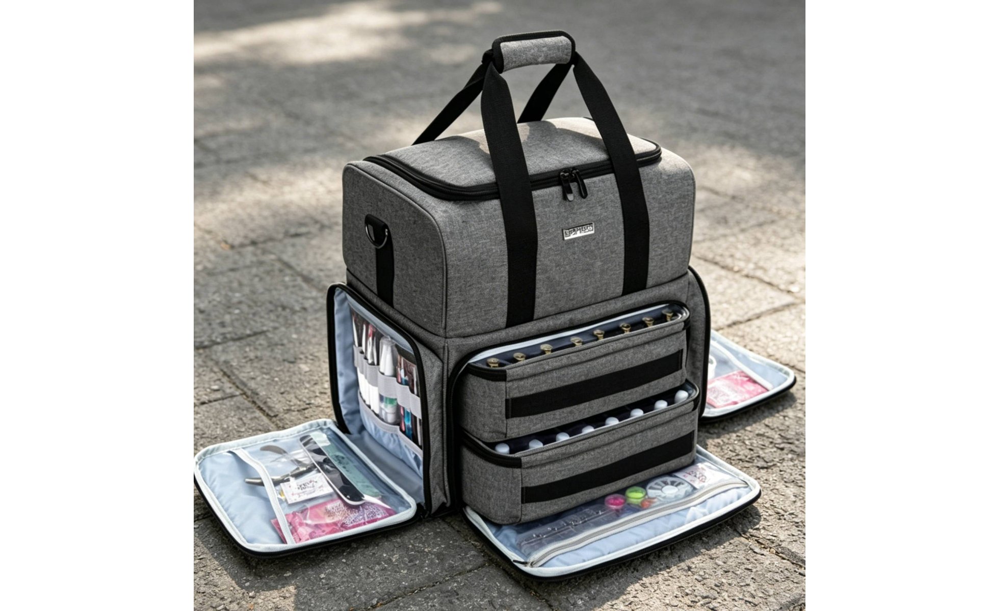 Nail Polish Organizer Bag Multiple Pockets Large Nail Polish Case for Manicurists, Salon