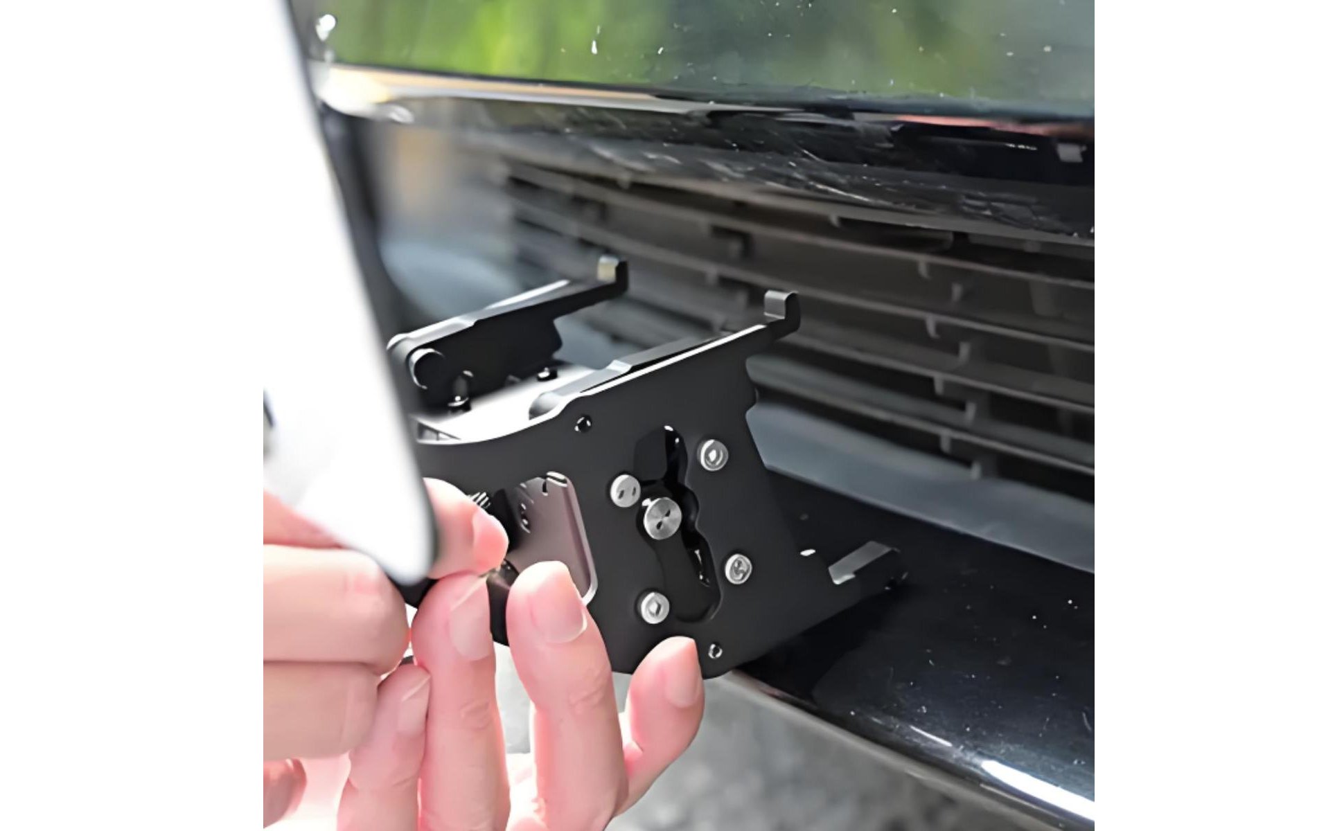 Anti-Unauthorized Removal Plate Bracket Aluminum Alloy Car Accessory for Parking
