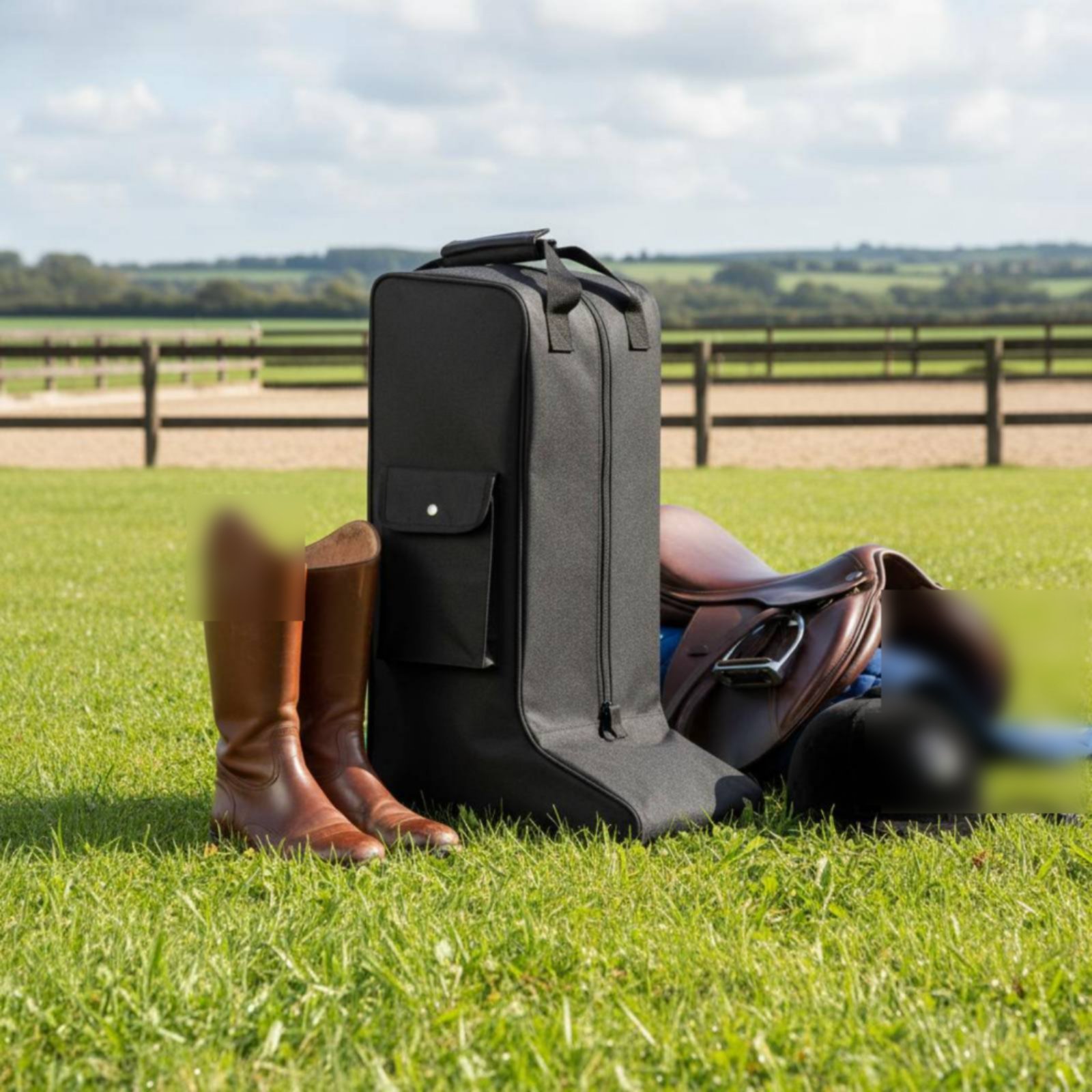Reitstiefel-Tasche leicht Reitstiefeltasche verschleißfest für Reitsport, Reise - Produktbild 7