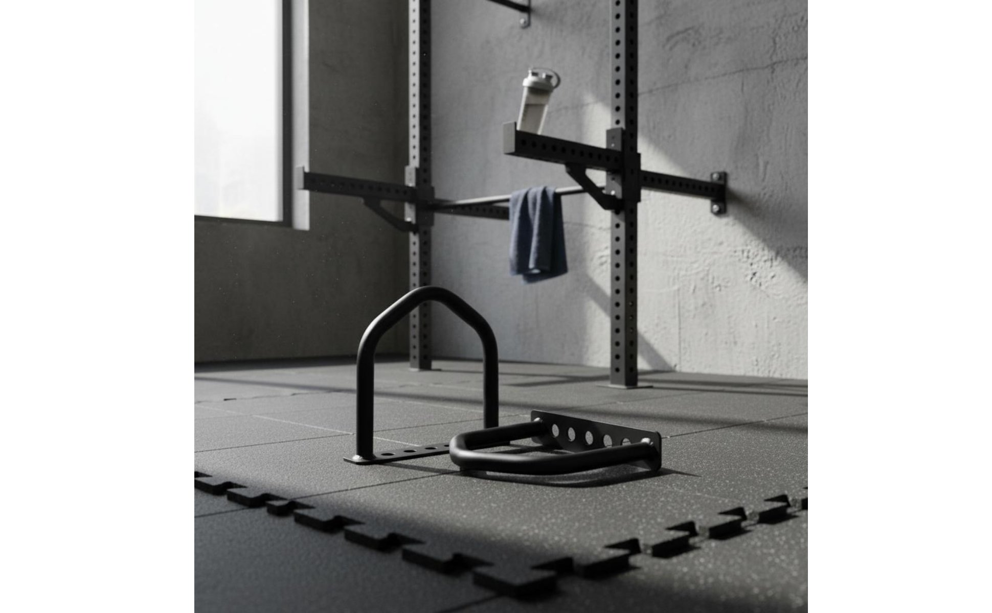 Double Curved Pull up Handle Long-Lasting Steel Double Bend Pull-up Bar Grip