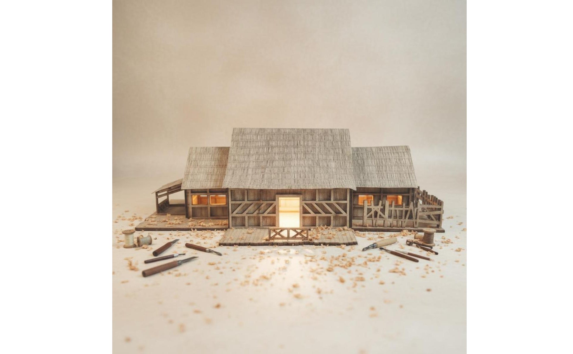 Maquette de Maison à Monter DIY Modèle de Maison 3D fait Main pour Étudiants