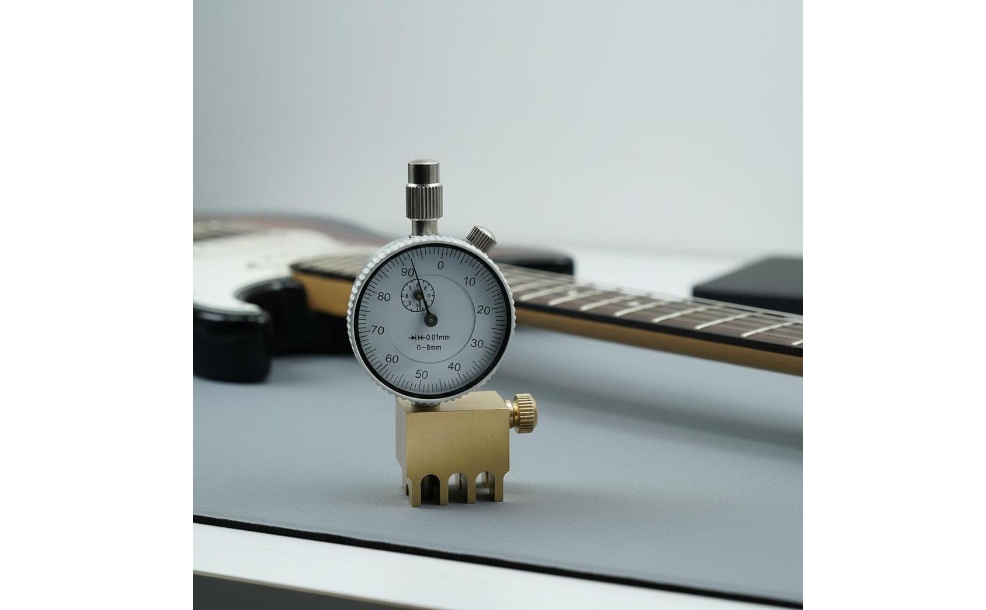 Guitar Action Gauge 0.01 Mm Precision Guitar String Height Ruler for Maintenance