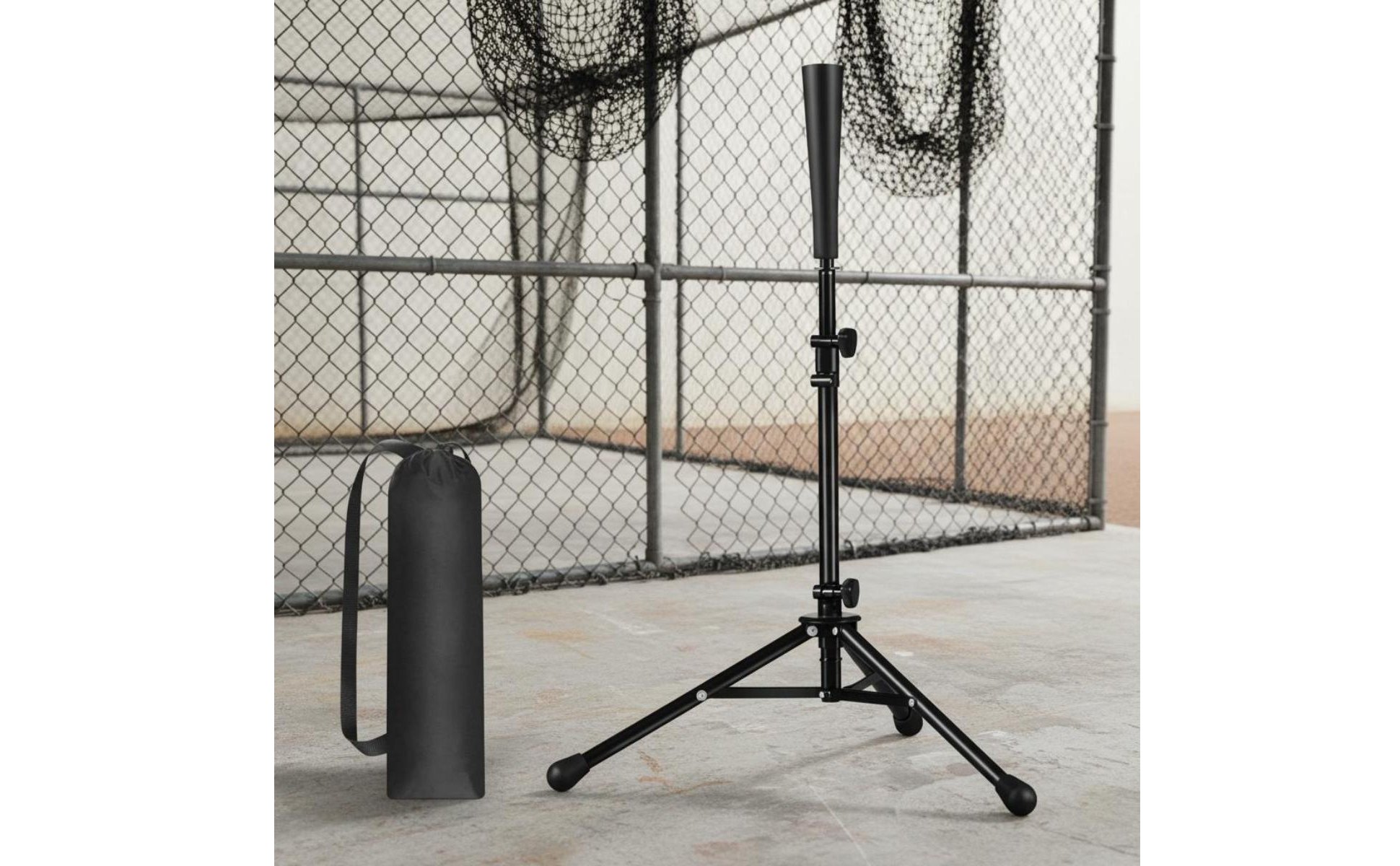 Tripod Baseball Tee Height Adjustable Baseball Tee Easy to Set up for Practice