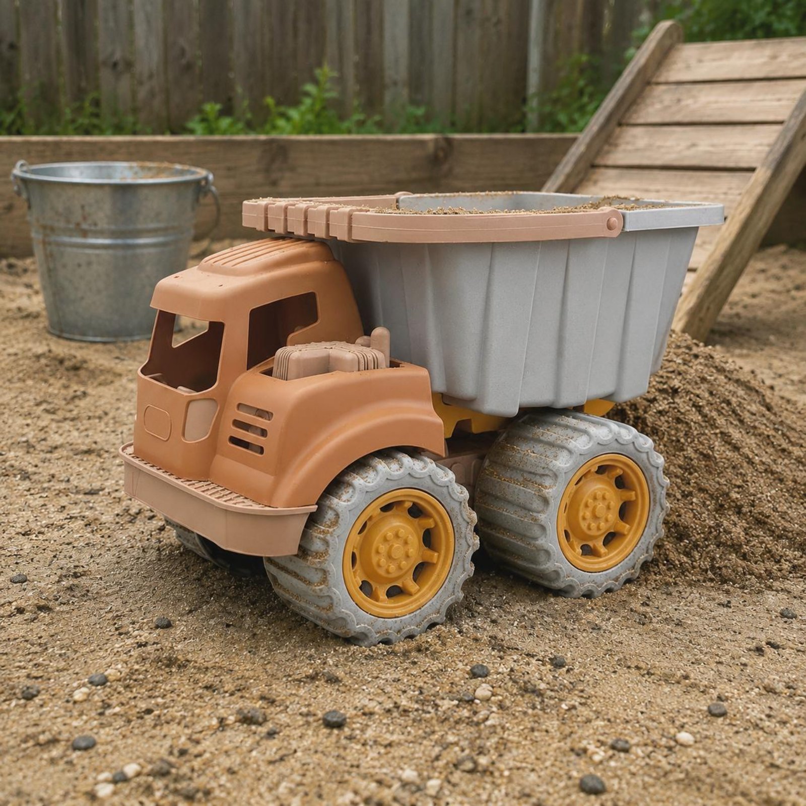 Wheat Straw Dump Truck Sturdy Sand Dump Truck Movable Parts for Children, Kids