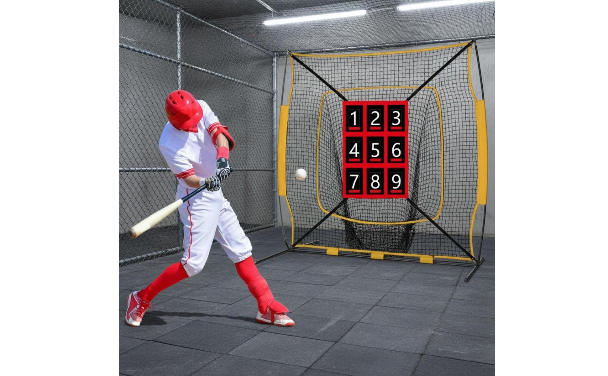 Baseball Hitting Target Net Adjustable Straps Hitting Zone Training Net