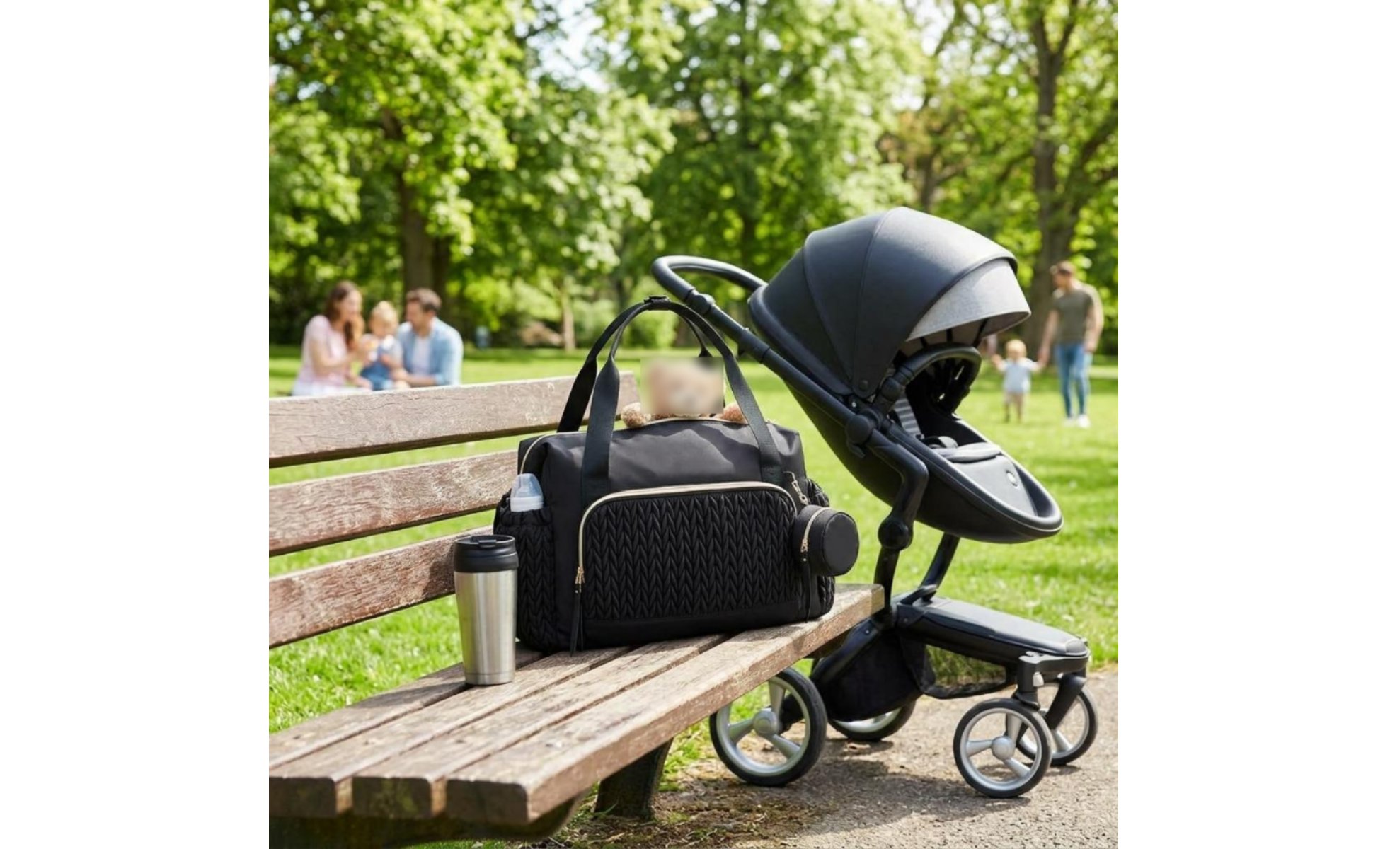Baby Bag with Pacifier Case Multiple Pockets Maternity Hospital Bag Portable