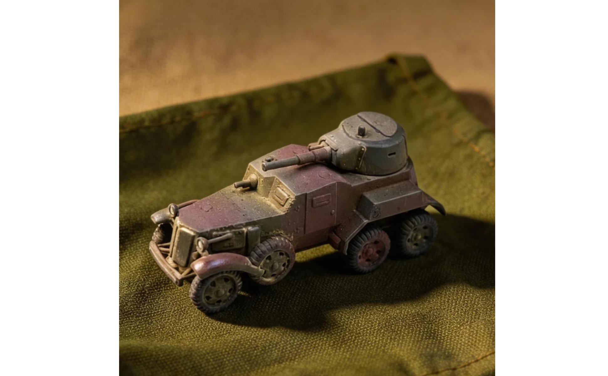 Soviet BA-10 Model Collectible BA-10 Armored Car for Display Shelf, Collectors