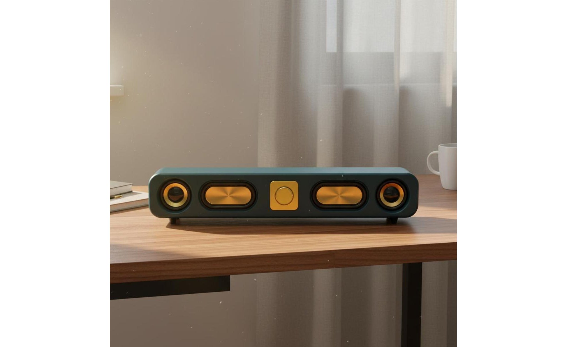 Retro Bluetooth Speaker Bass Boosted Vintage Wooden Speaker Aux Input for Office