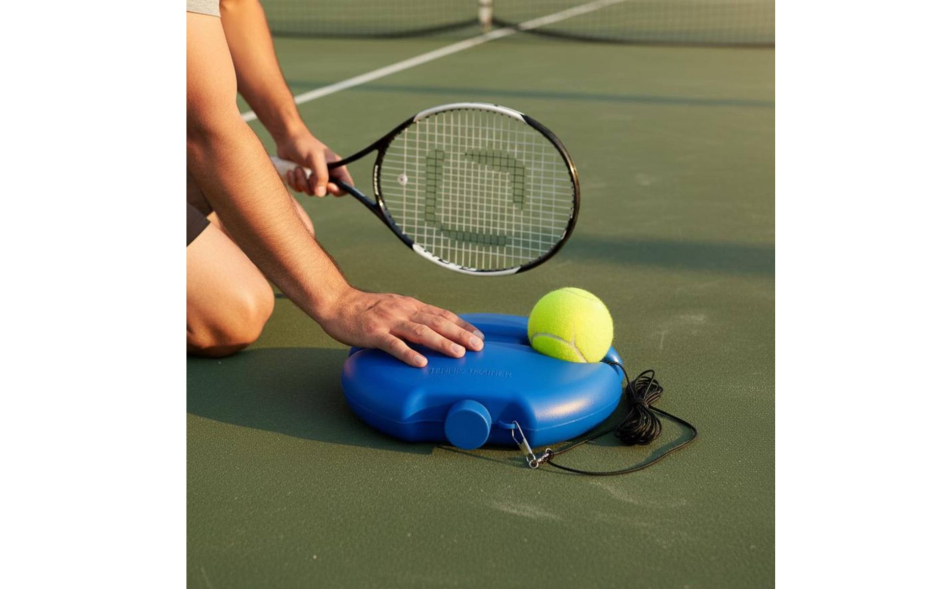 Solo Tennis Practice Aid Wear-Resistant Rebound Tennis Practice Aid Long-Lasting