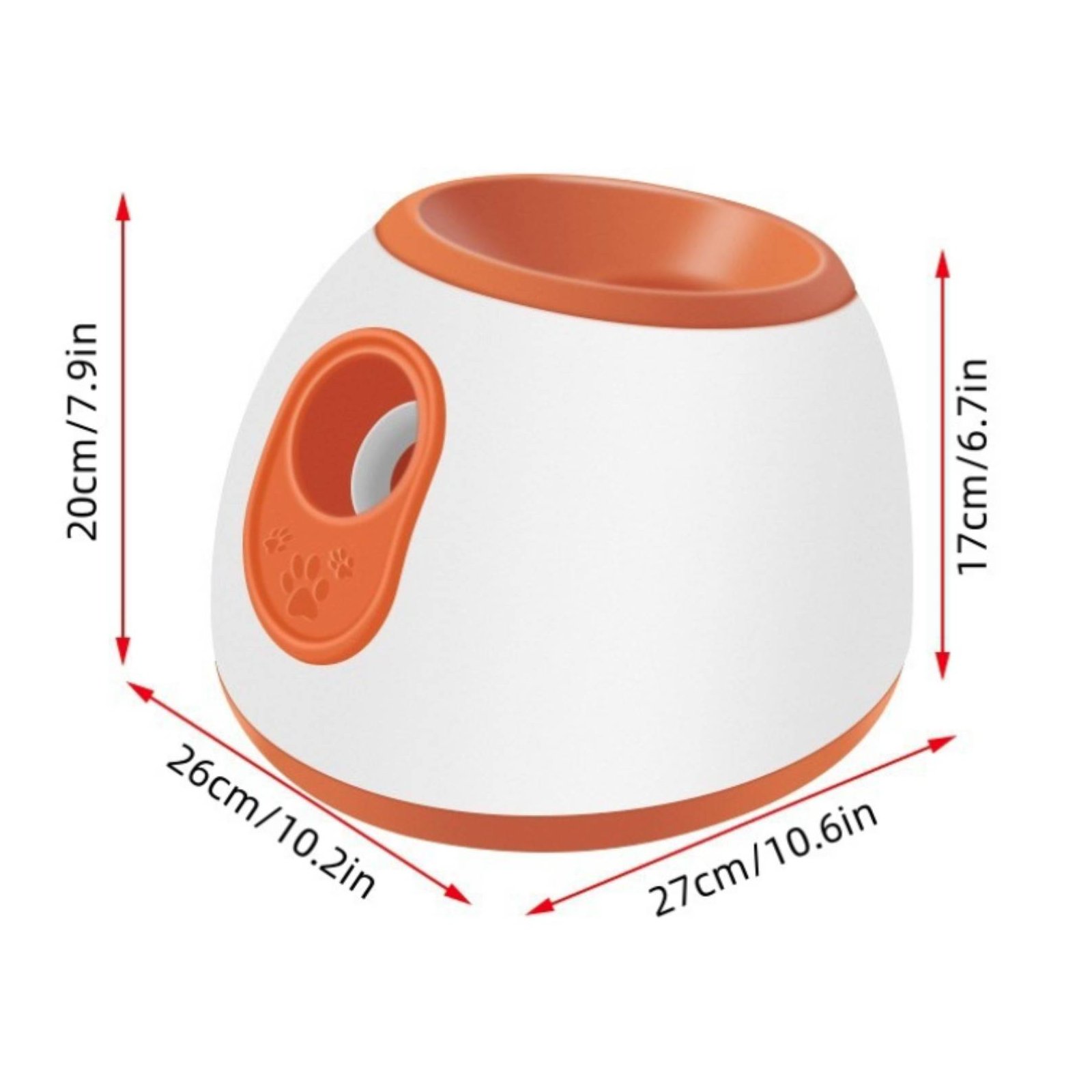 Adjustable Launch Distance Automatic Dog Ball Launcher Comes with 3 Balls Pet Plaything