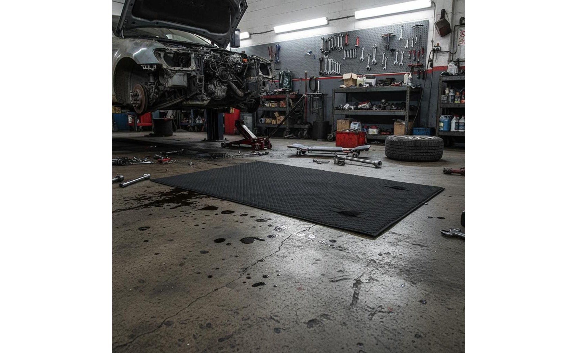 Mobile Auto-Reparaturmatte tragbar Autoliege einfach zu reinigen für Autobastler