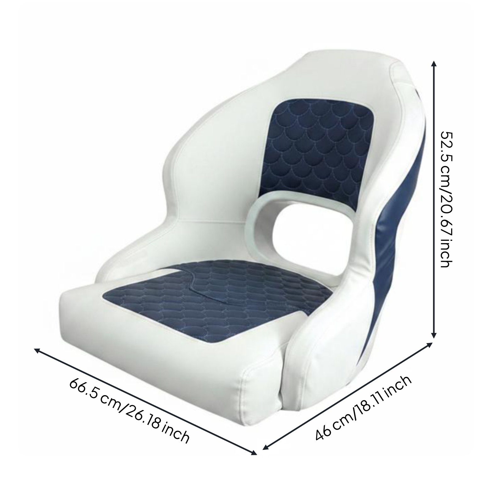 Fishing Boat Chair Comfortable Padding Boat Fishing Chair Easy to Clean Marine Seating for Fishermen, Yacht