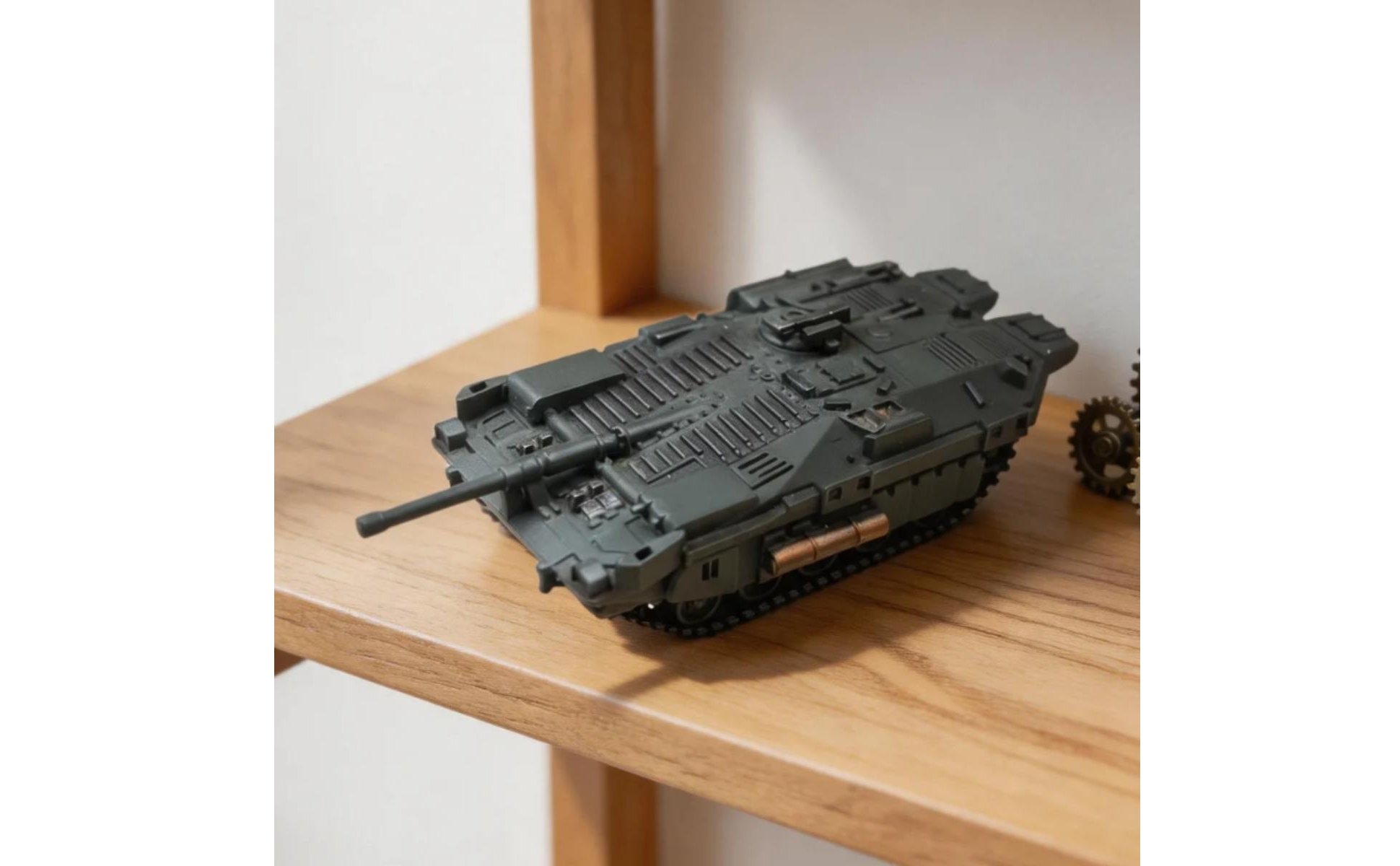 Strv 103C Armored Vehicle Model Boxed Egg-Shaped Toy 1:144 Armored Vehicle Model